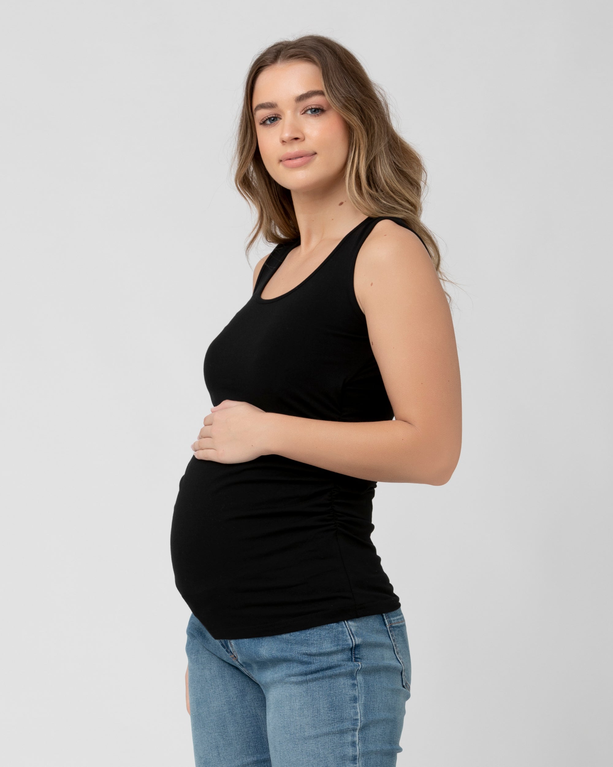 Organic Nursing Tank Black