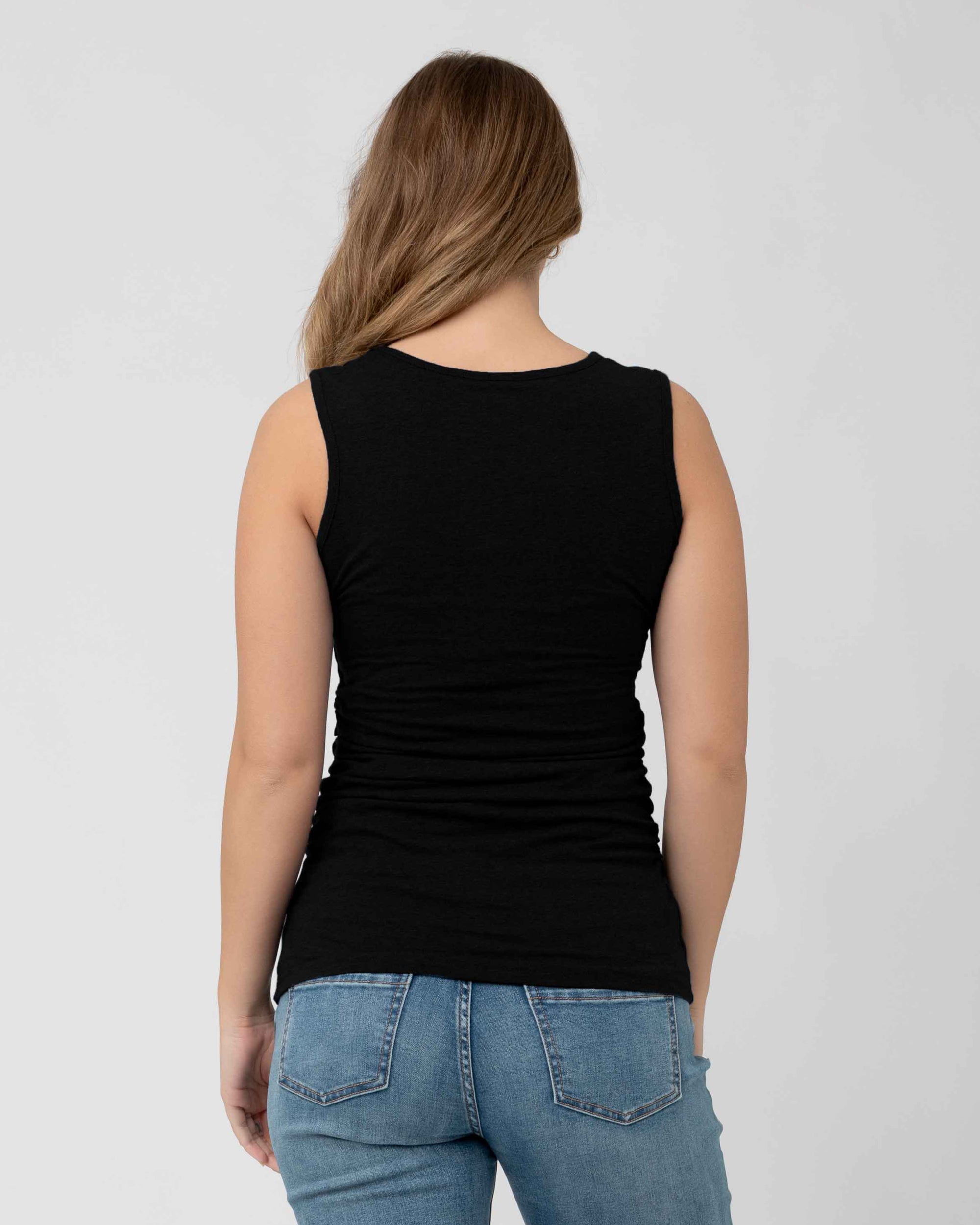 Organic Nursing Tank Black