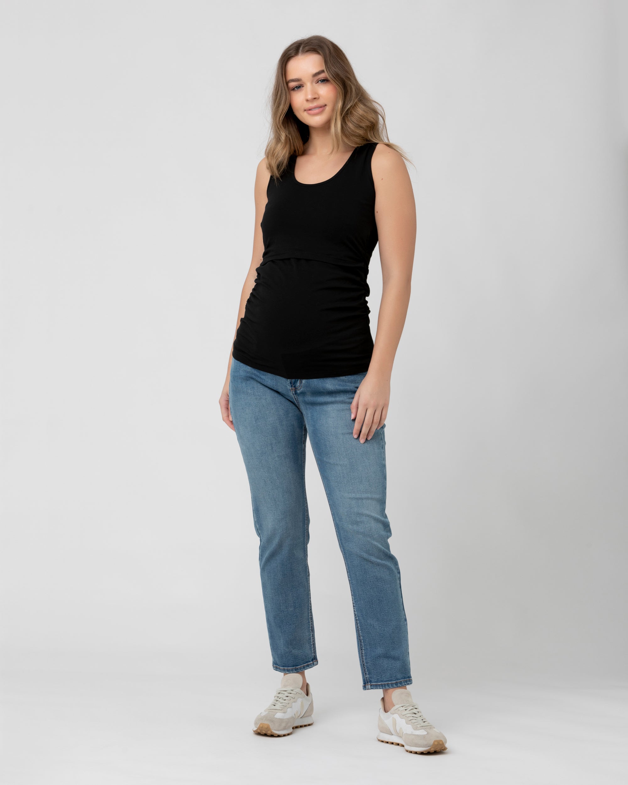 Organic Nursing Tank Black