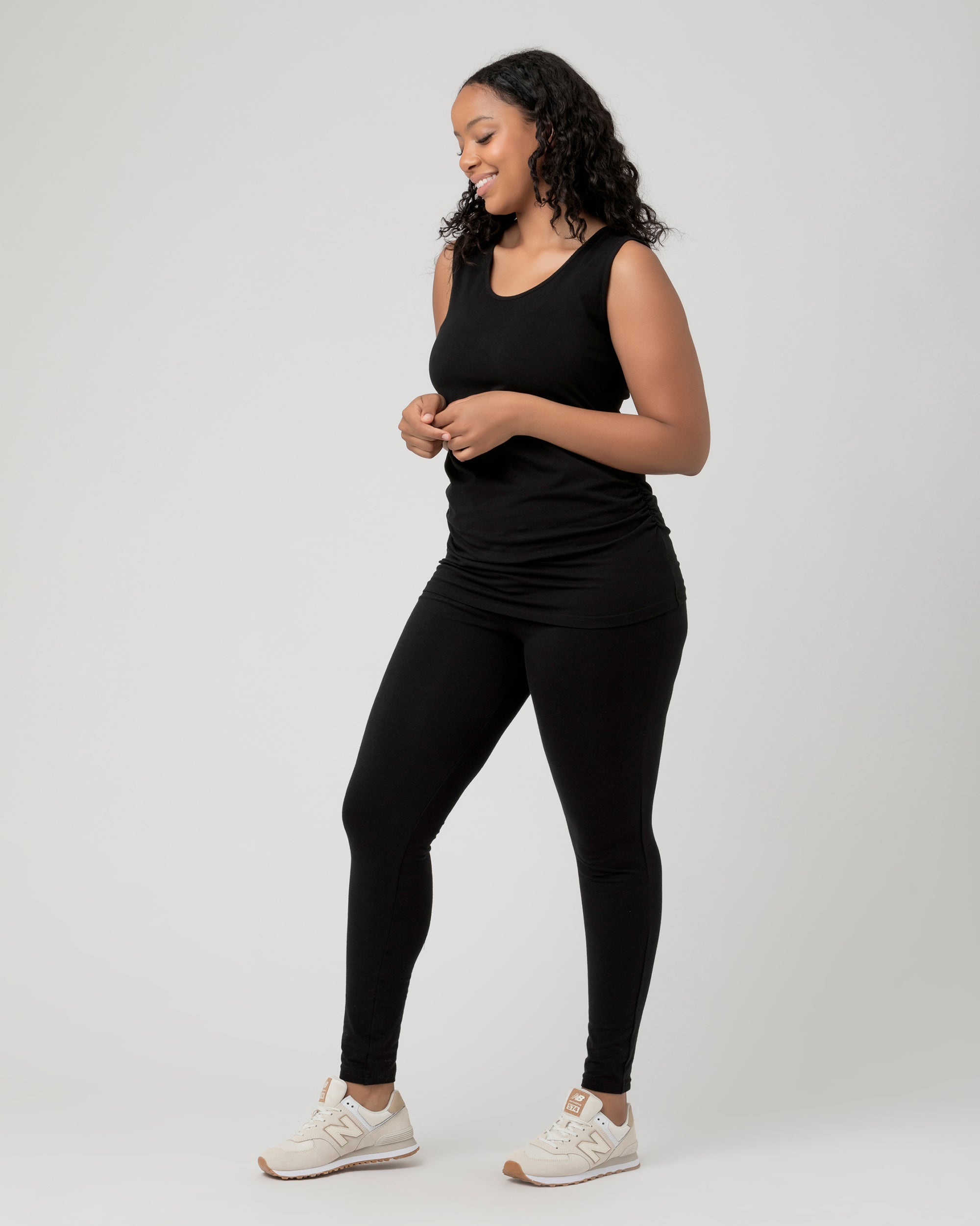 Organic Nursing Tank Black