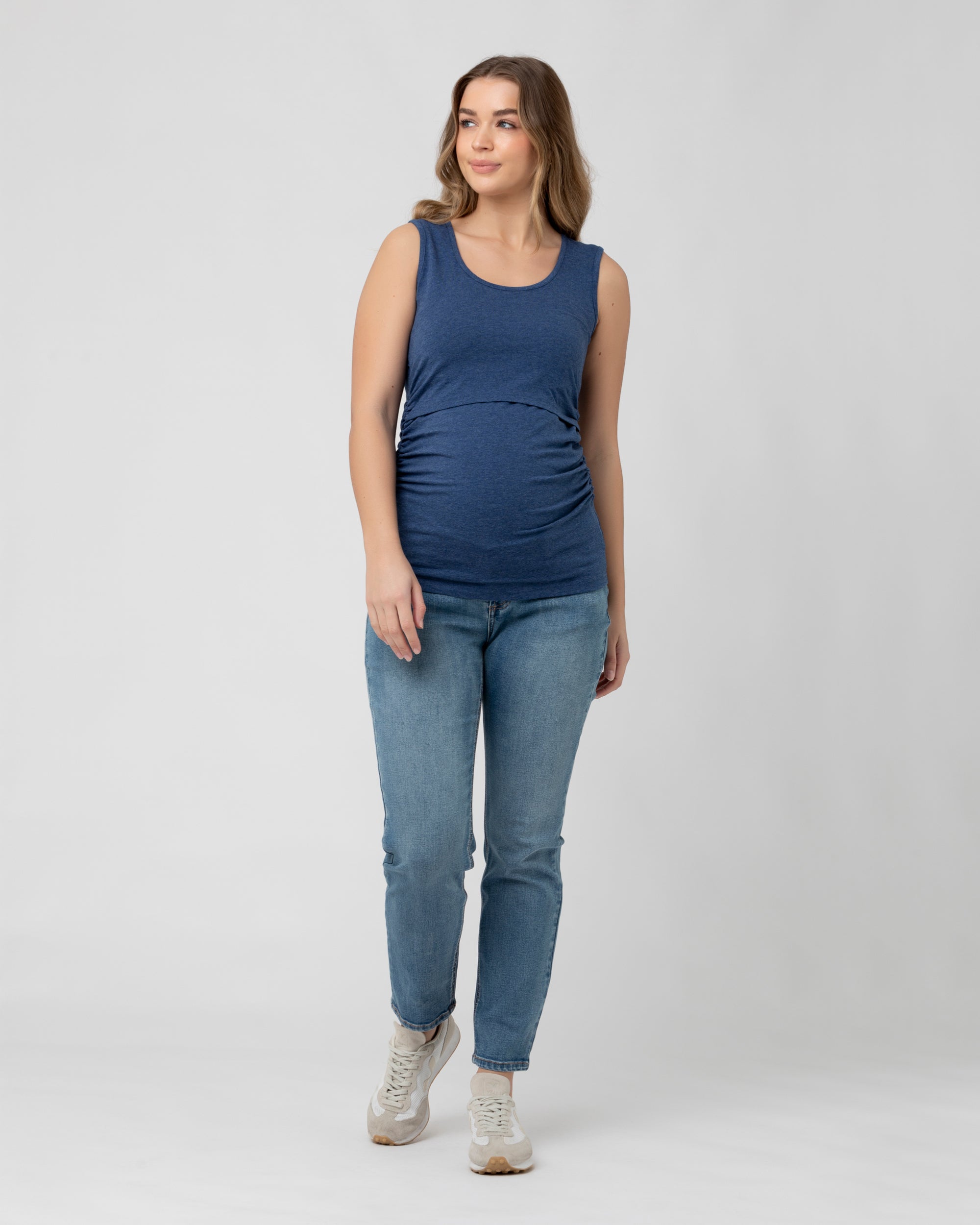 Organic Nursing Tank Denim Marle