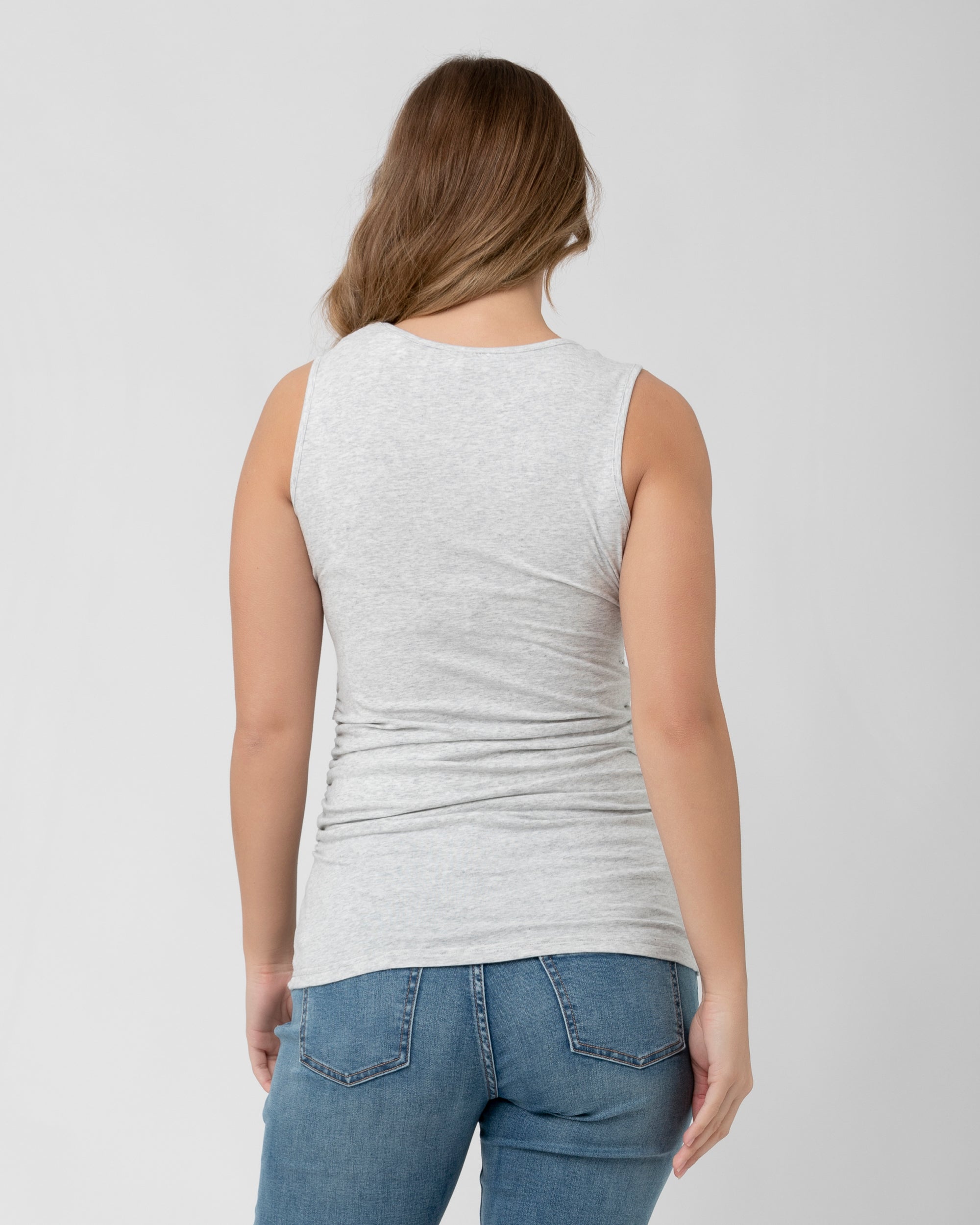 Organic Nursing Tank Silver Marle