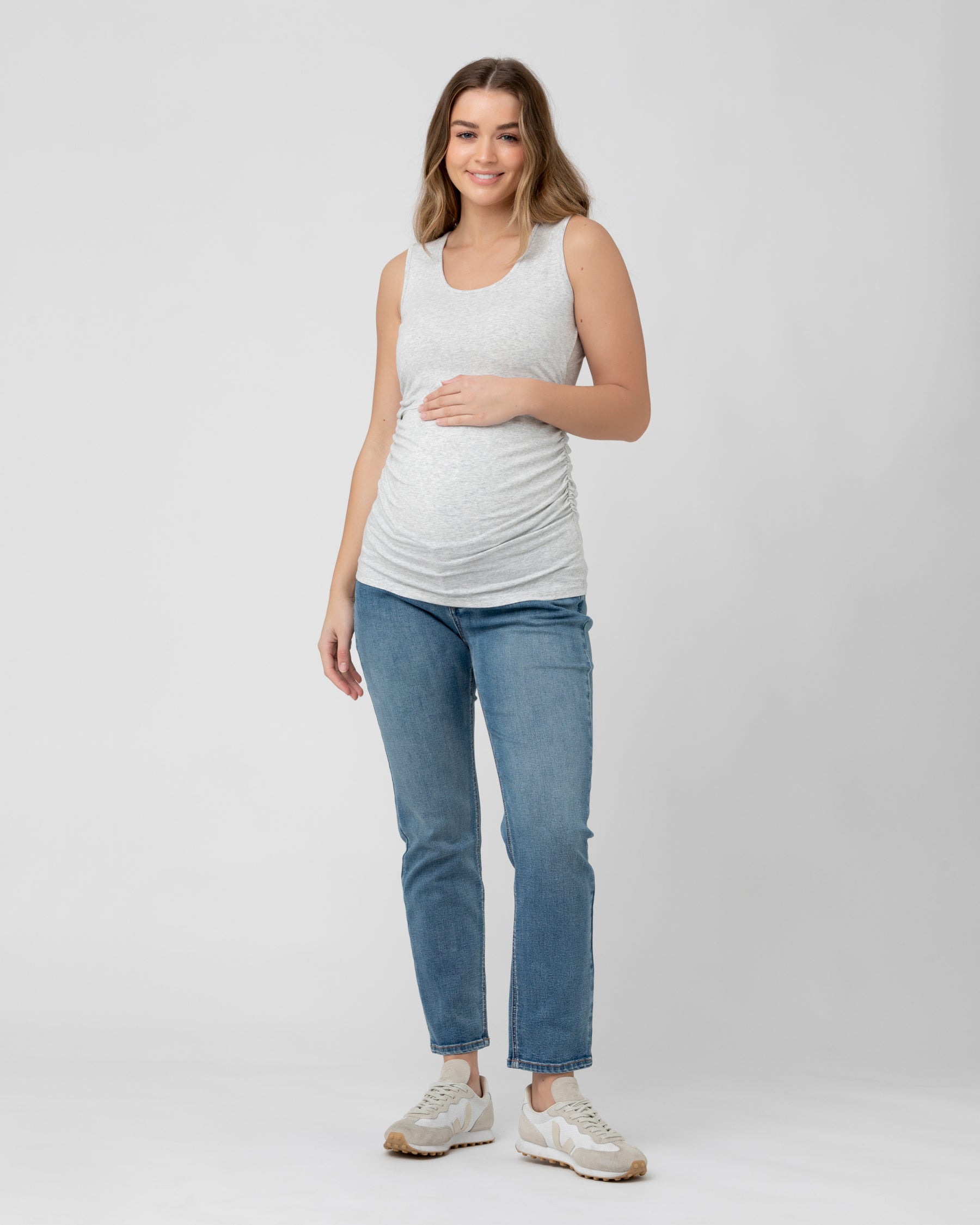 Organic Nursing Tank Silver Marle