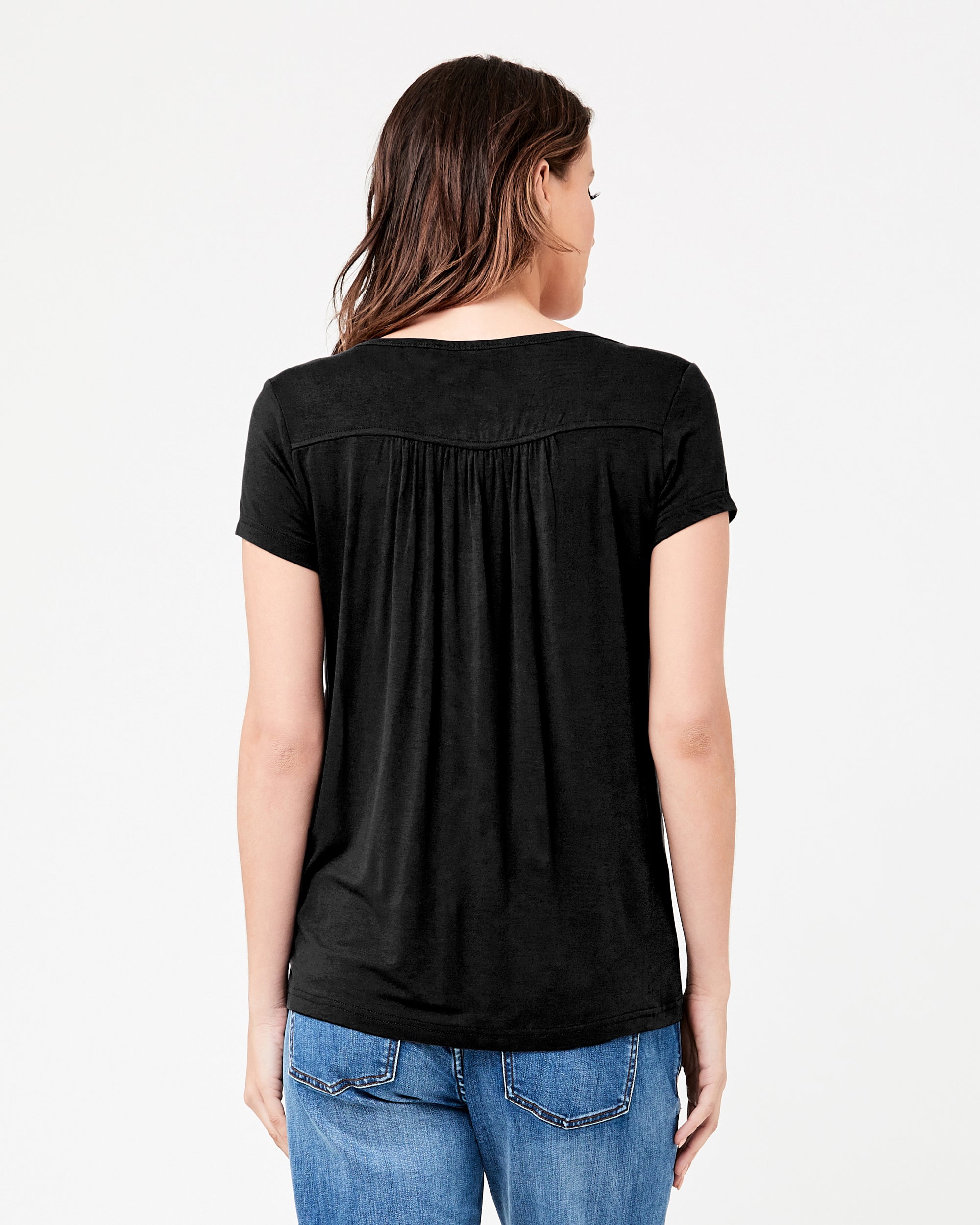 Lara Nursing Tee Black