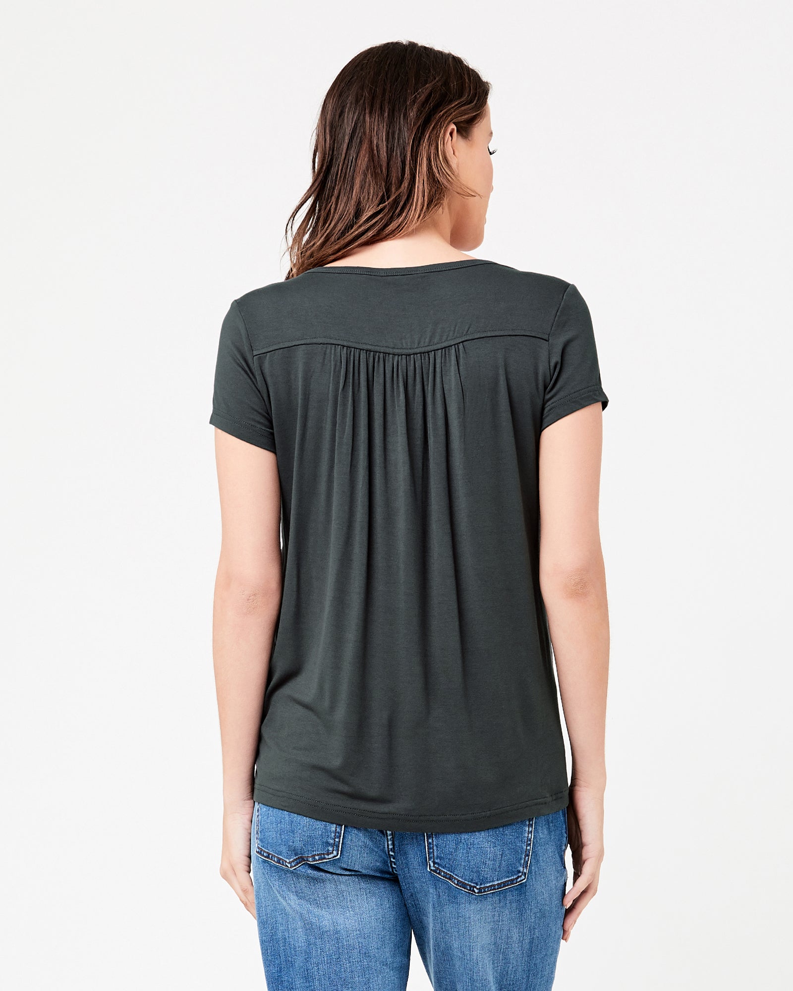 Lara Nursing Tee Gravel