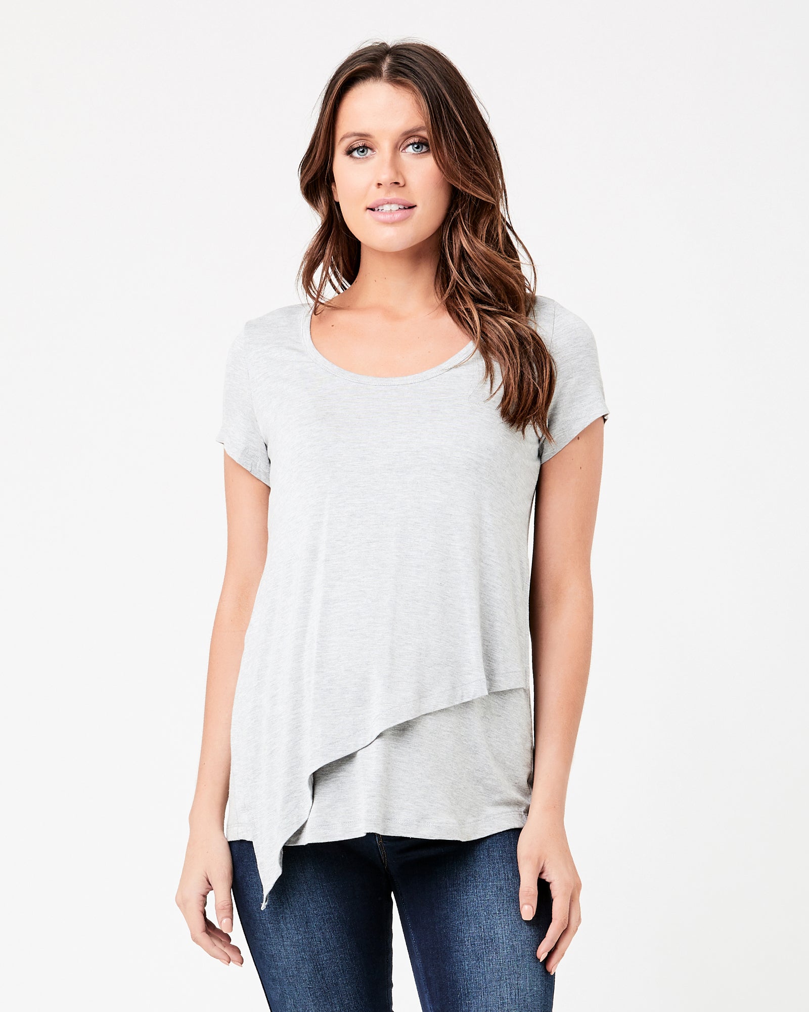 Lara Nursing Tee Silver Marle