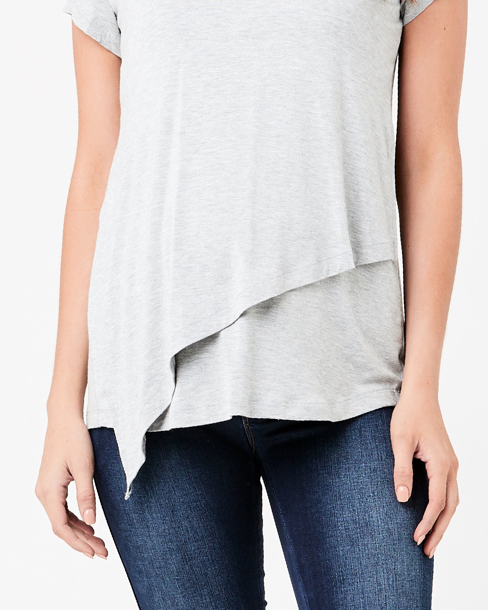 Lara Nursing Tee Silver Marle