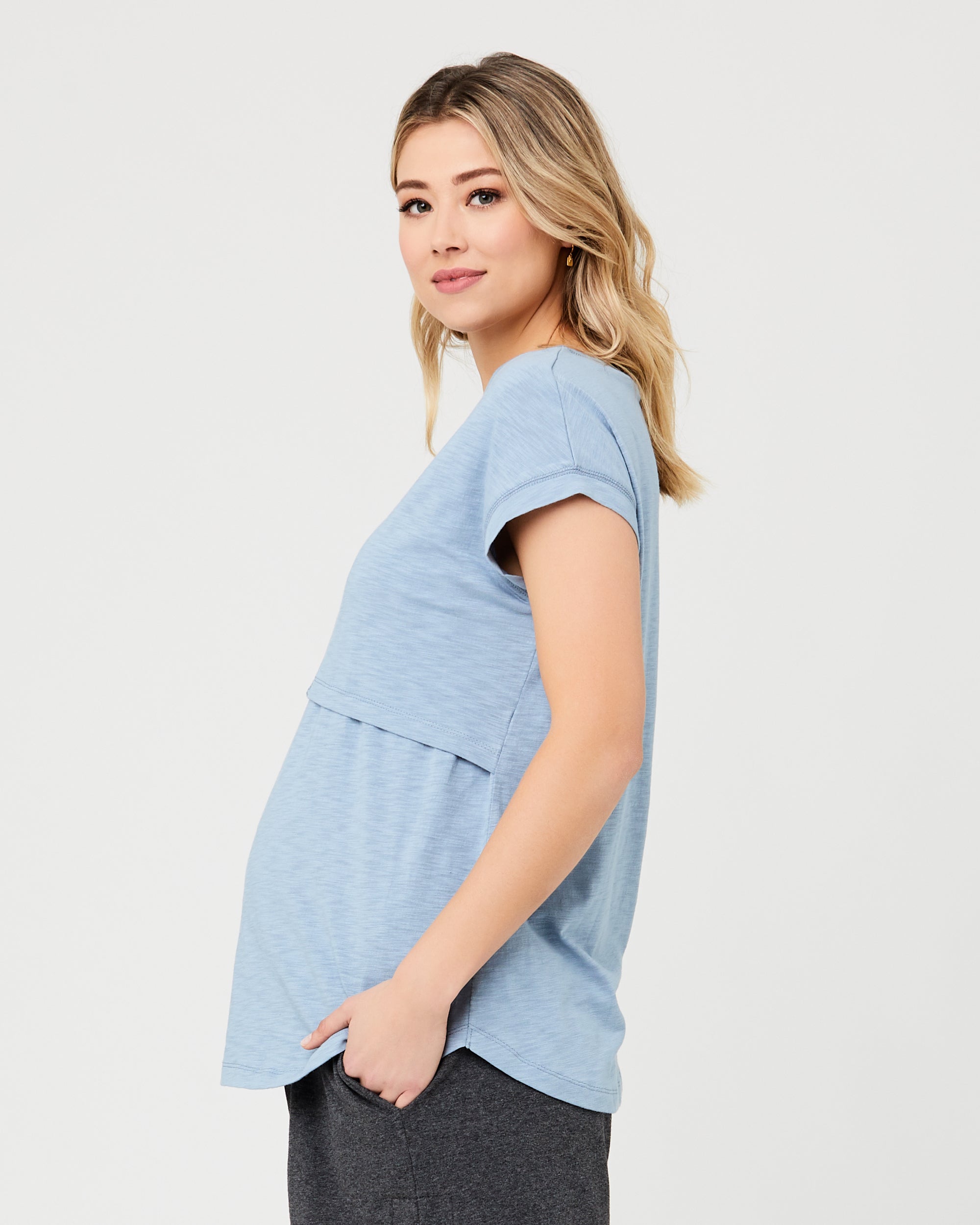 Richie Nursing Tee Light Petrol