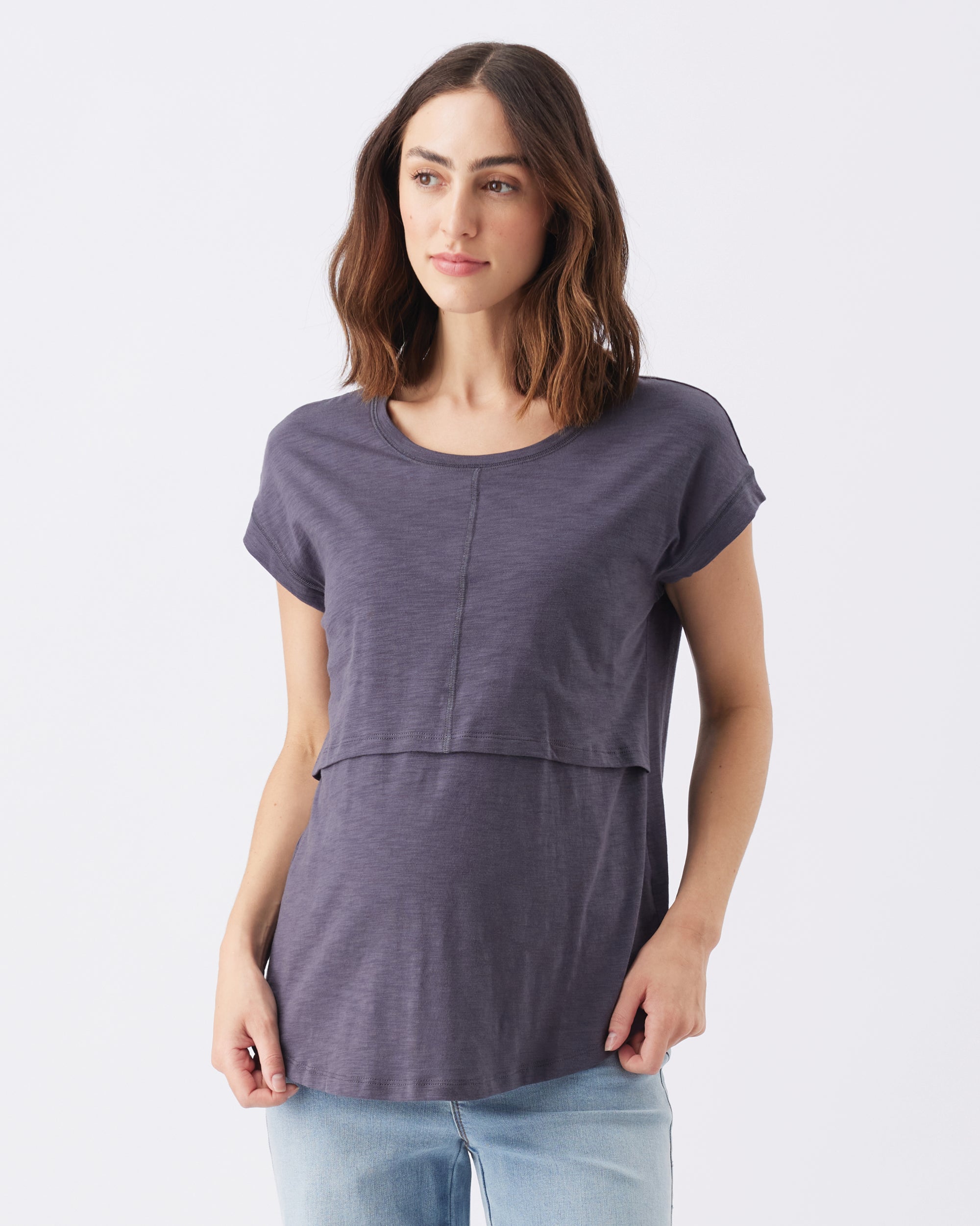 Richie Nursing Tee Slate