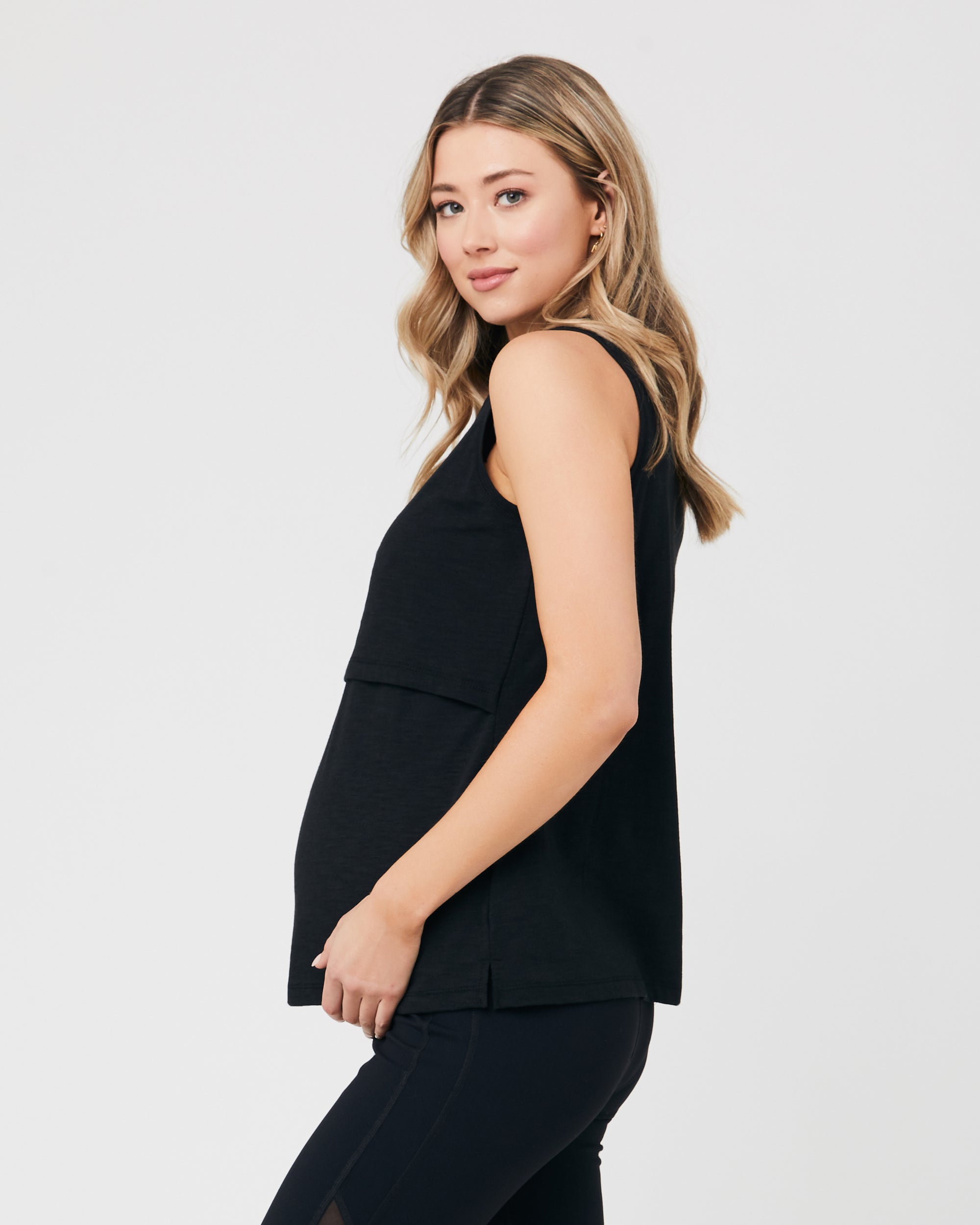 Richie Nursing Tank  Black