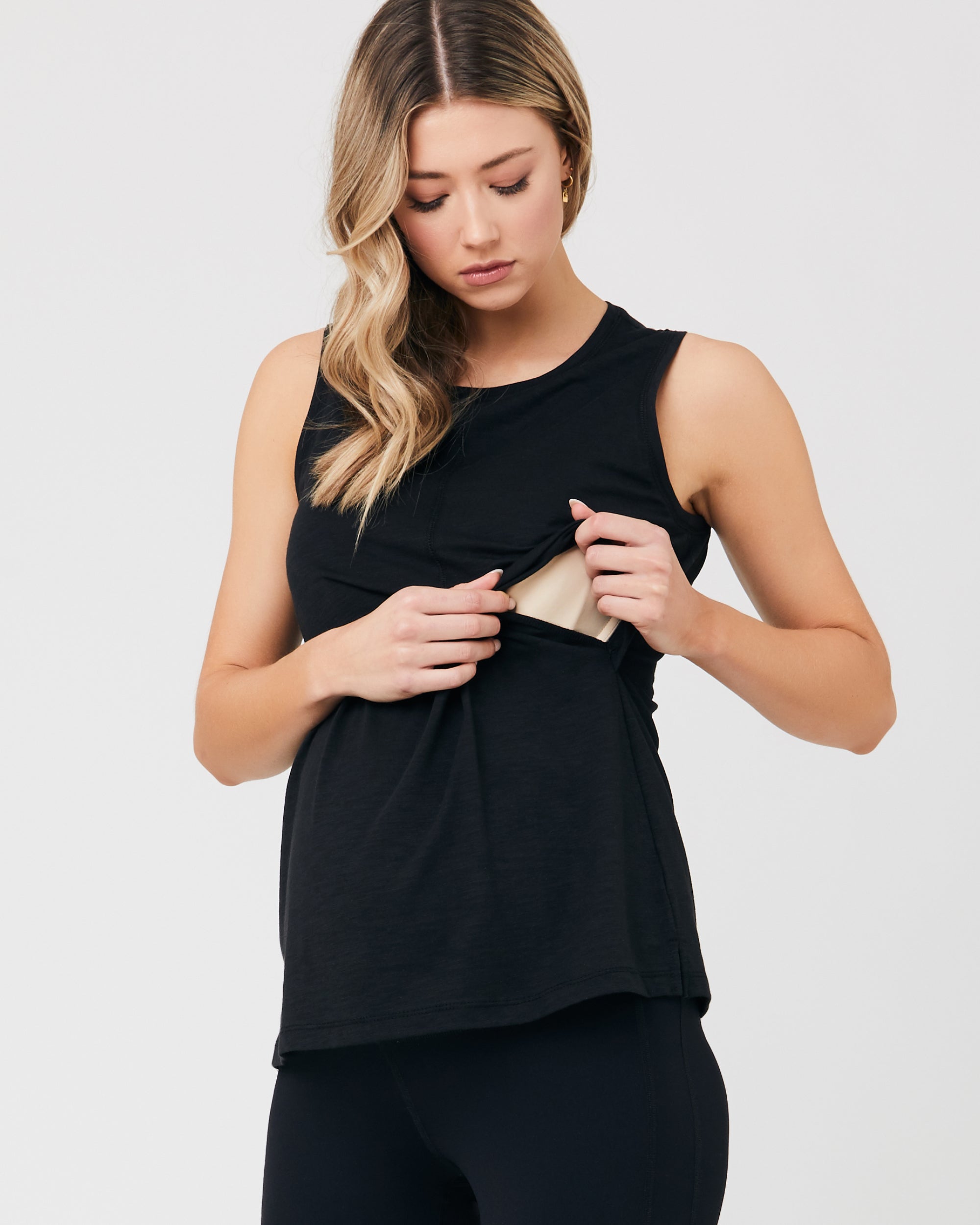 Richie Nursing Tank  Black