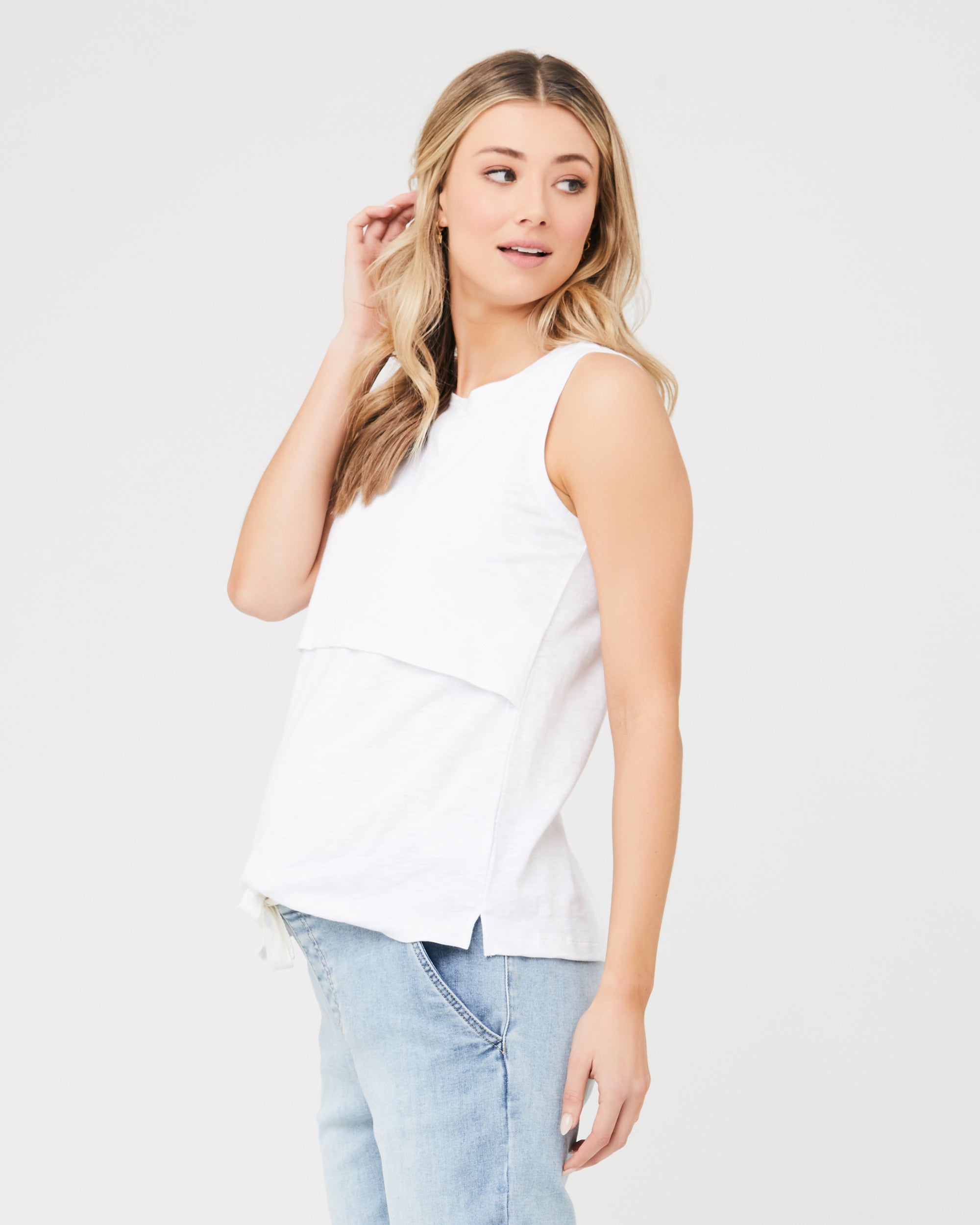 Richie Nursing Tank  White