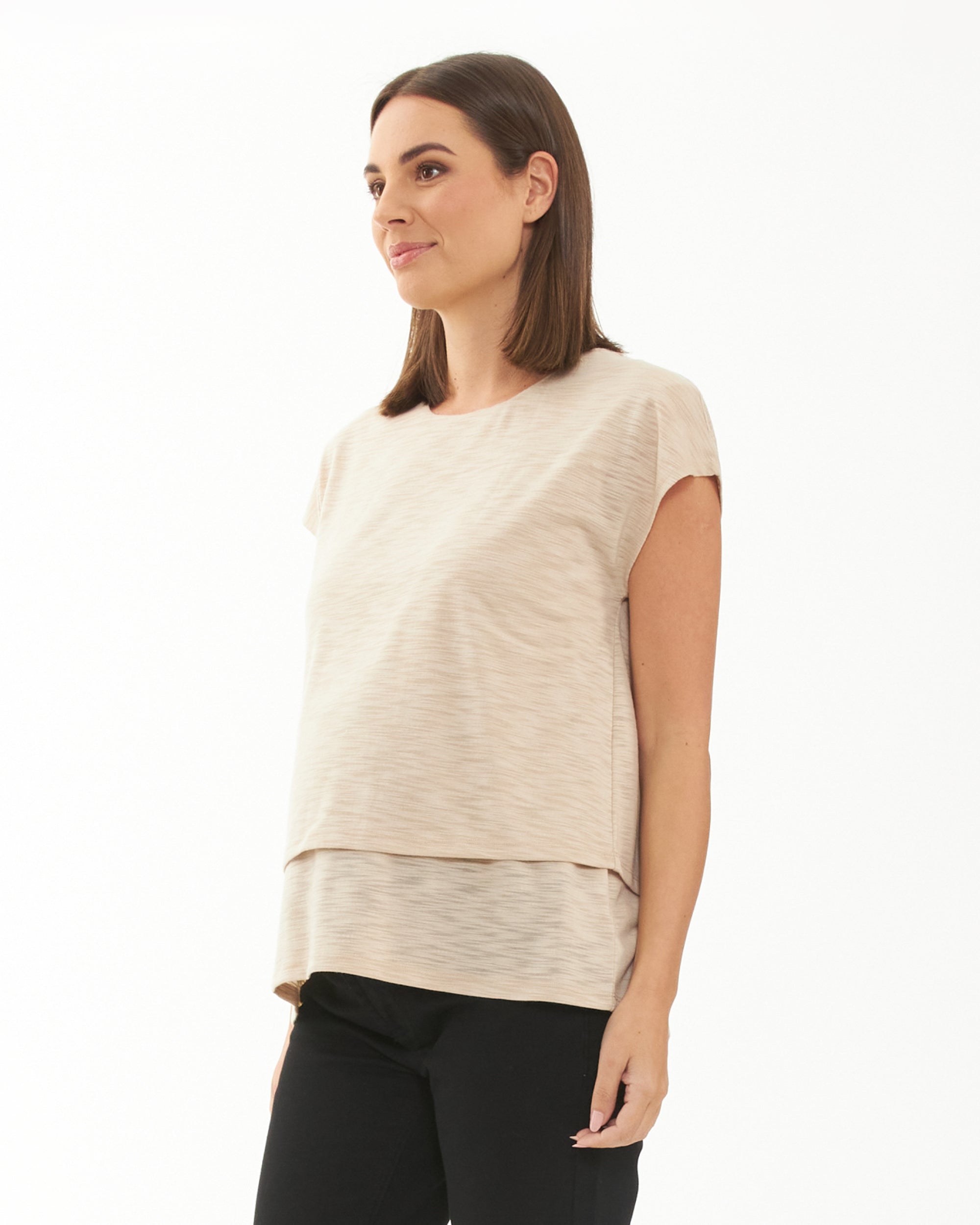 Jazmin Nursing Tee Natural