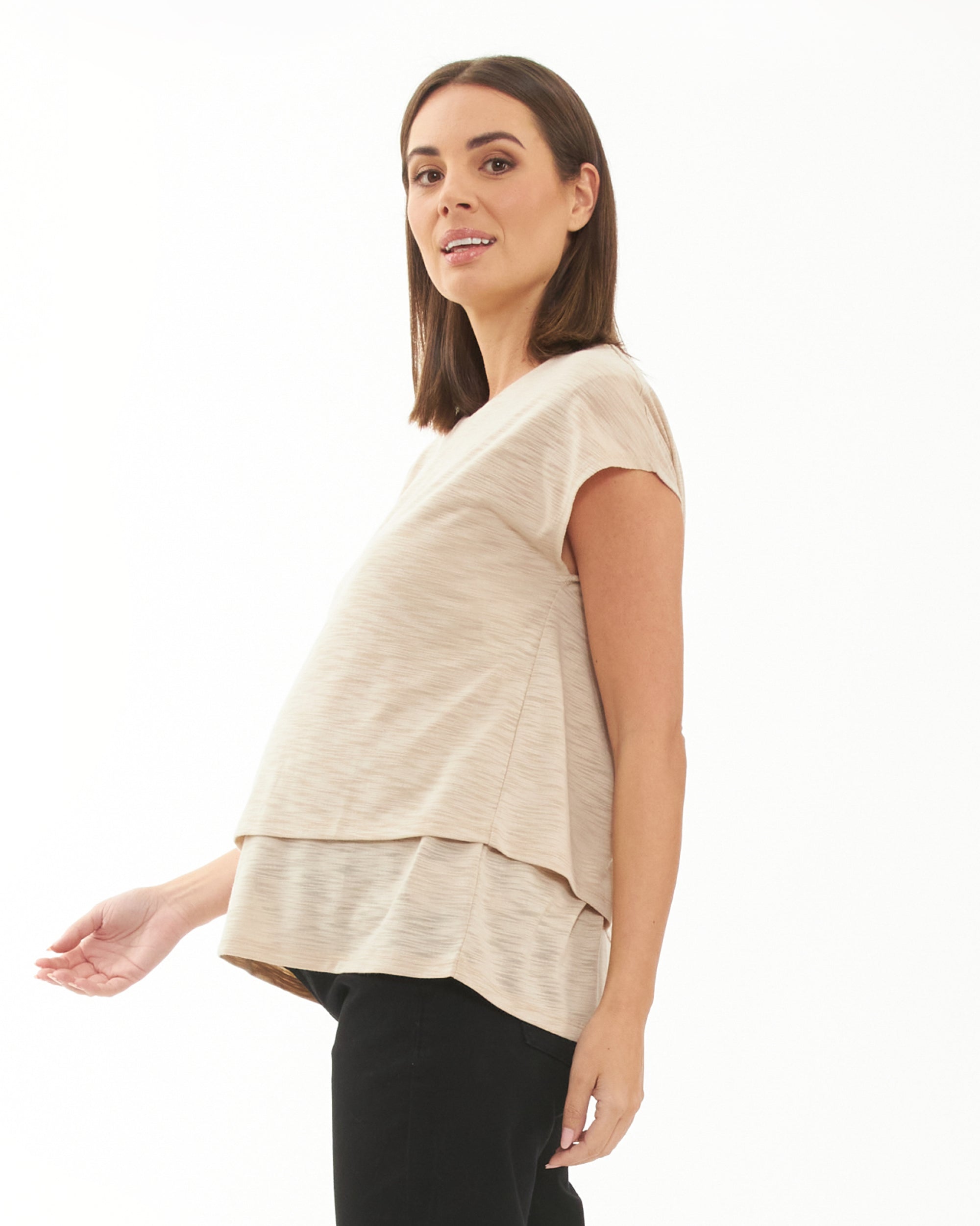 Jazmin Nursing Tee Natural