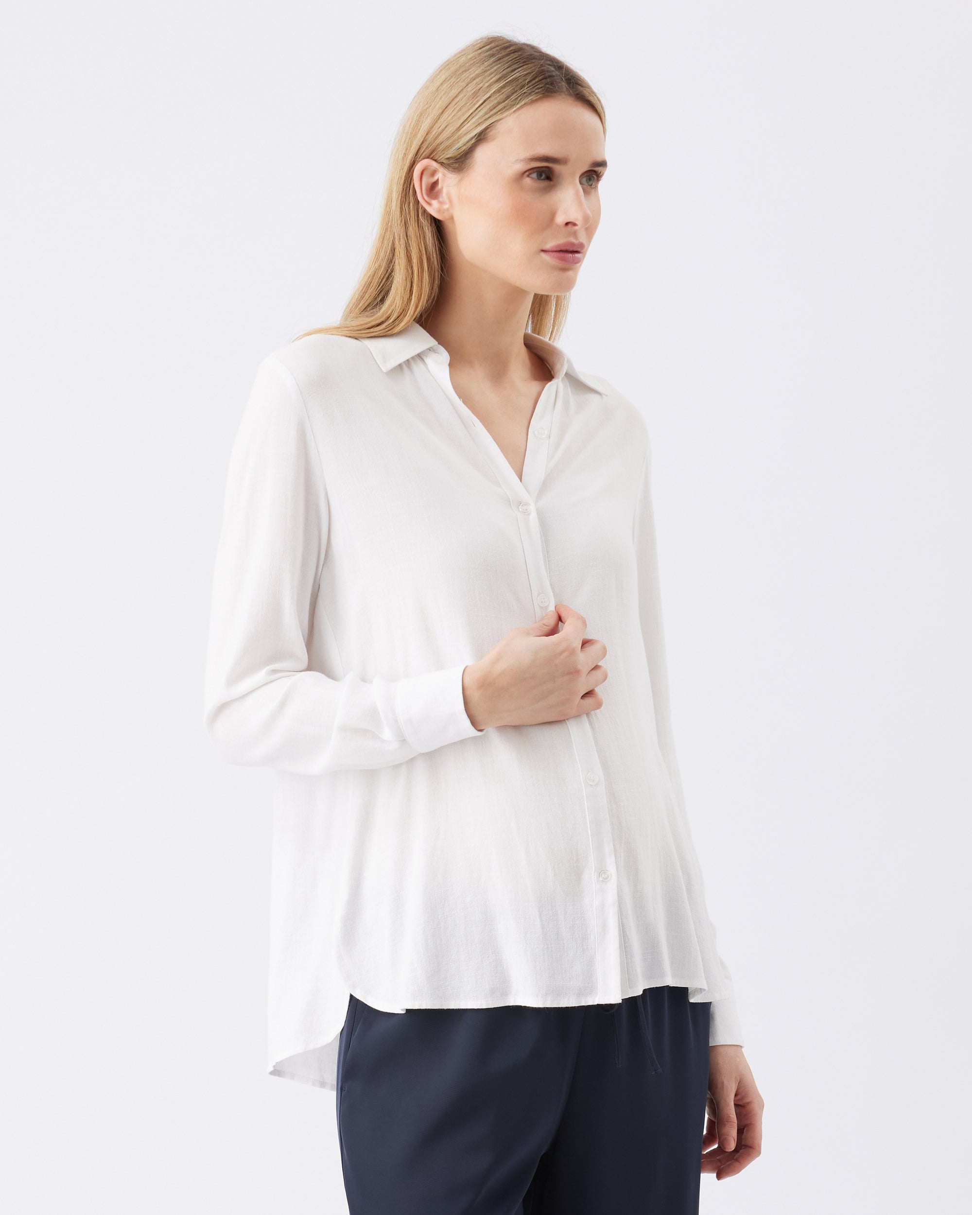 Clara Relaxed Shirt  White