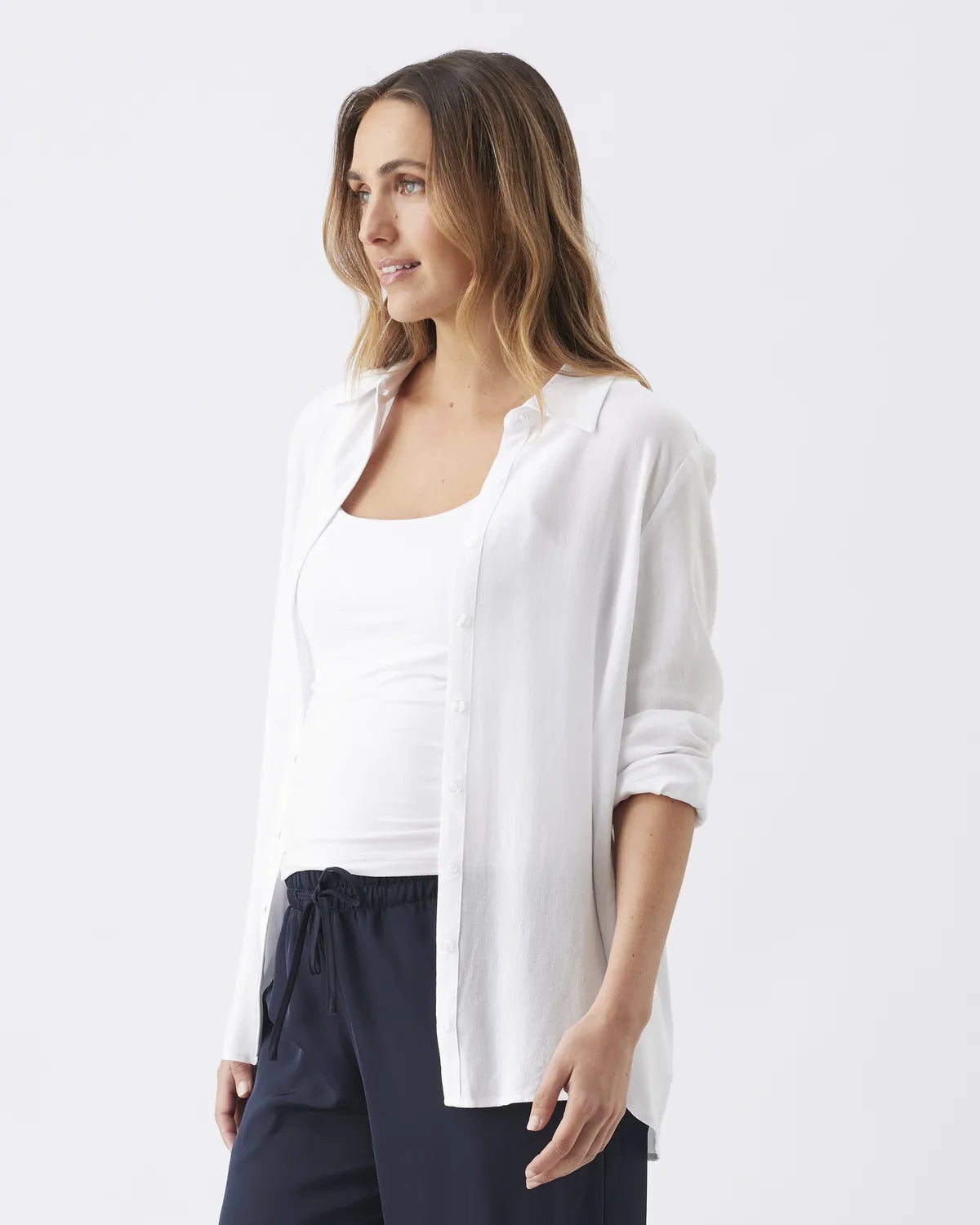 Clara Relaxed Shirt White