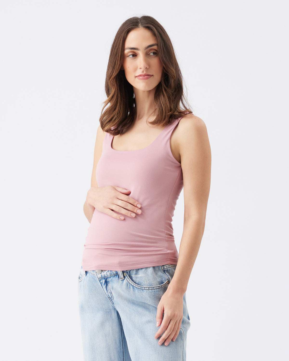 Luxe Knit Tank Top Pink