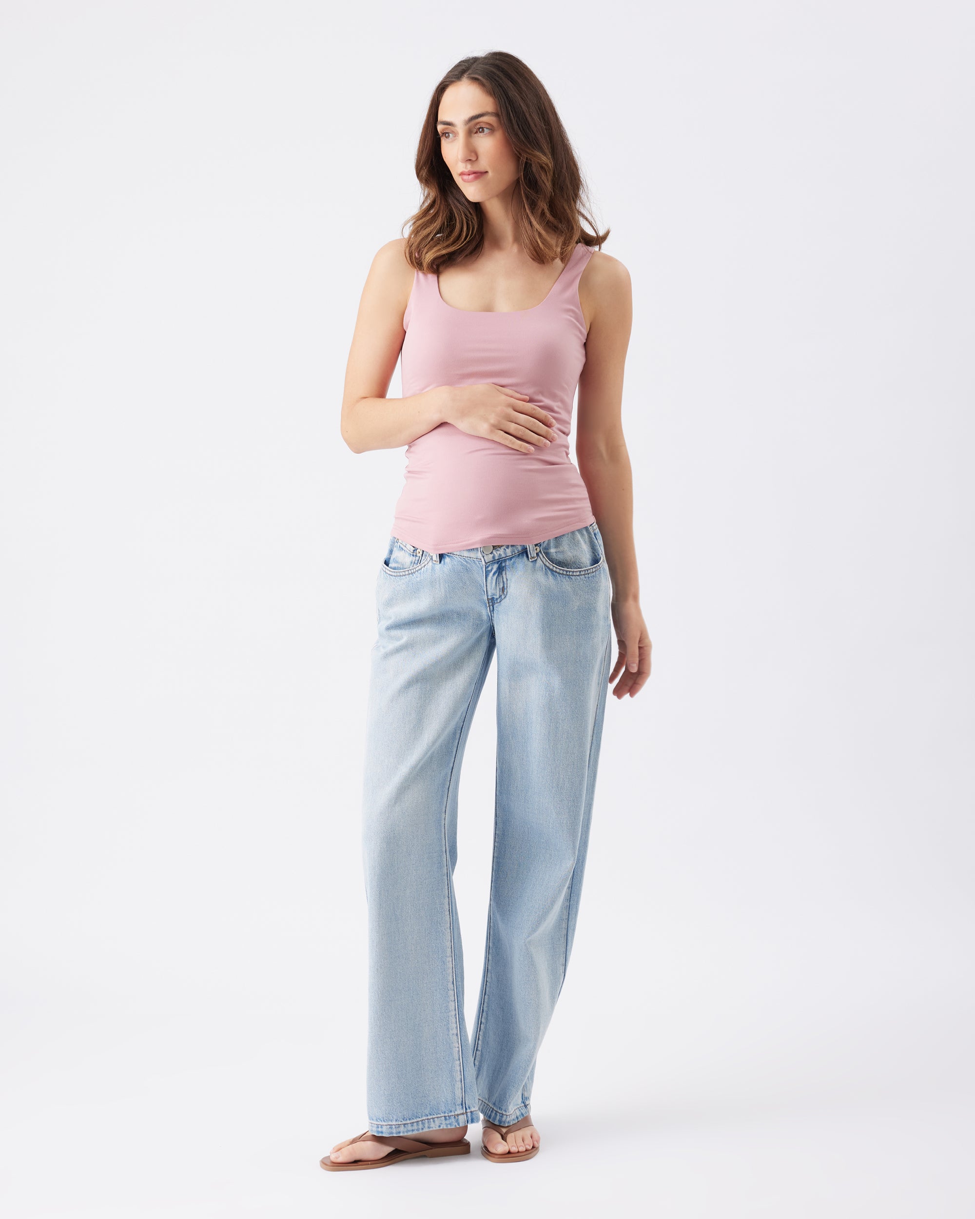 Luxe Knit Tank Top Pink