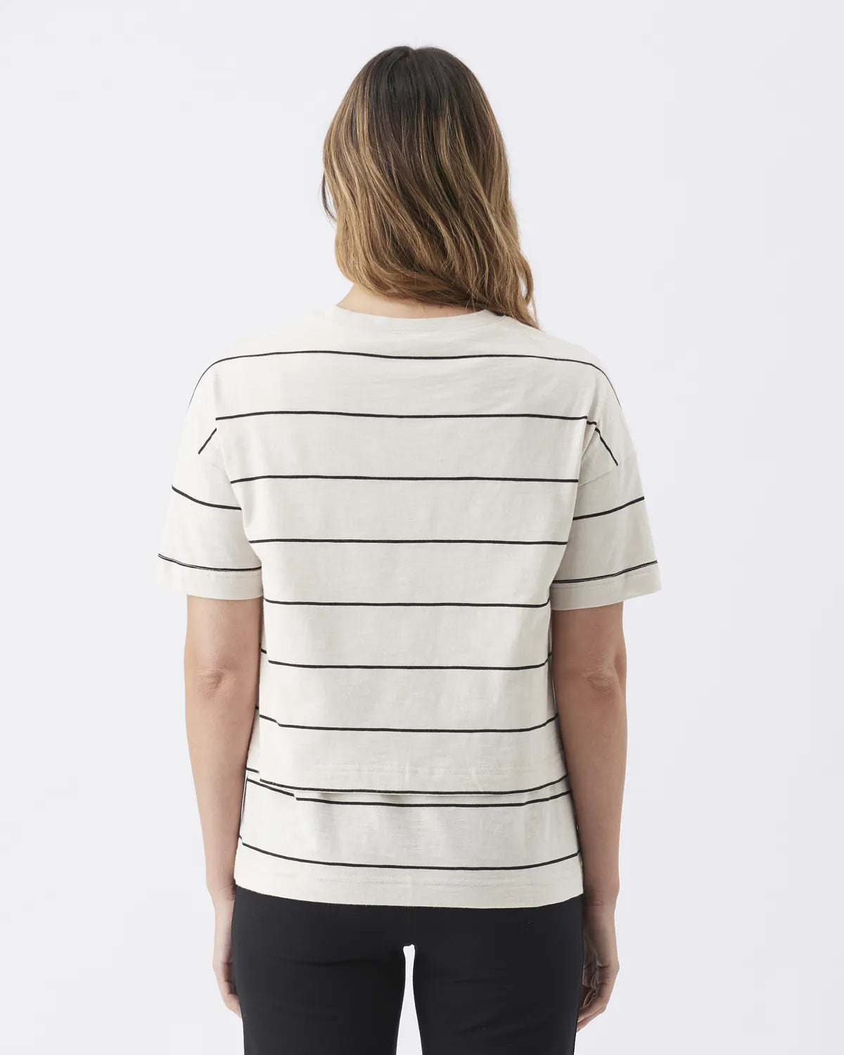 Claudette Nursing Tee Ecru / Black