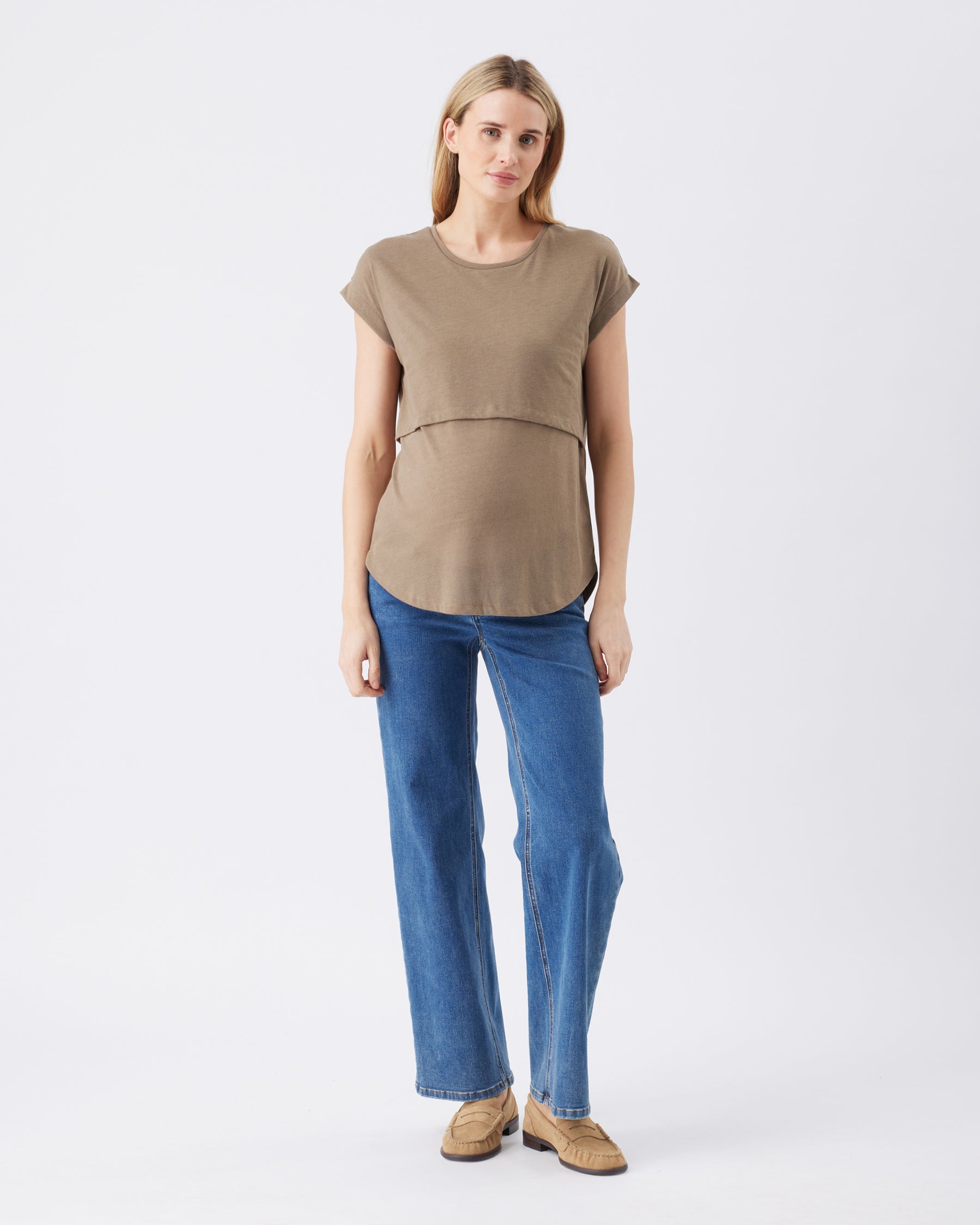 Ziggy Nursing Tee Olive