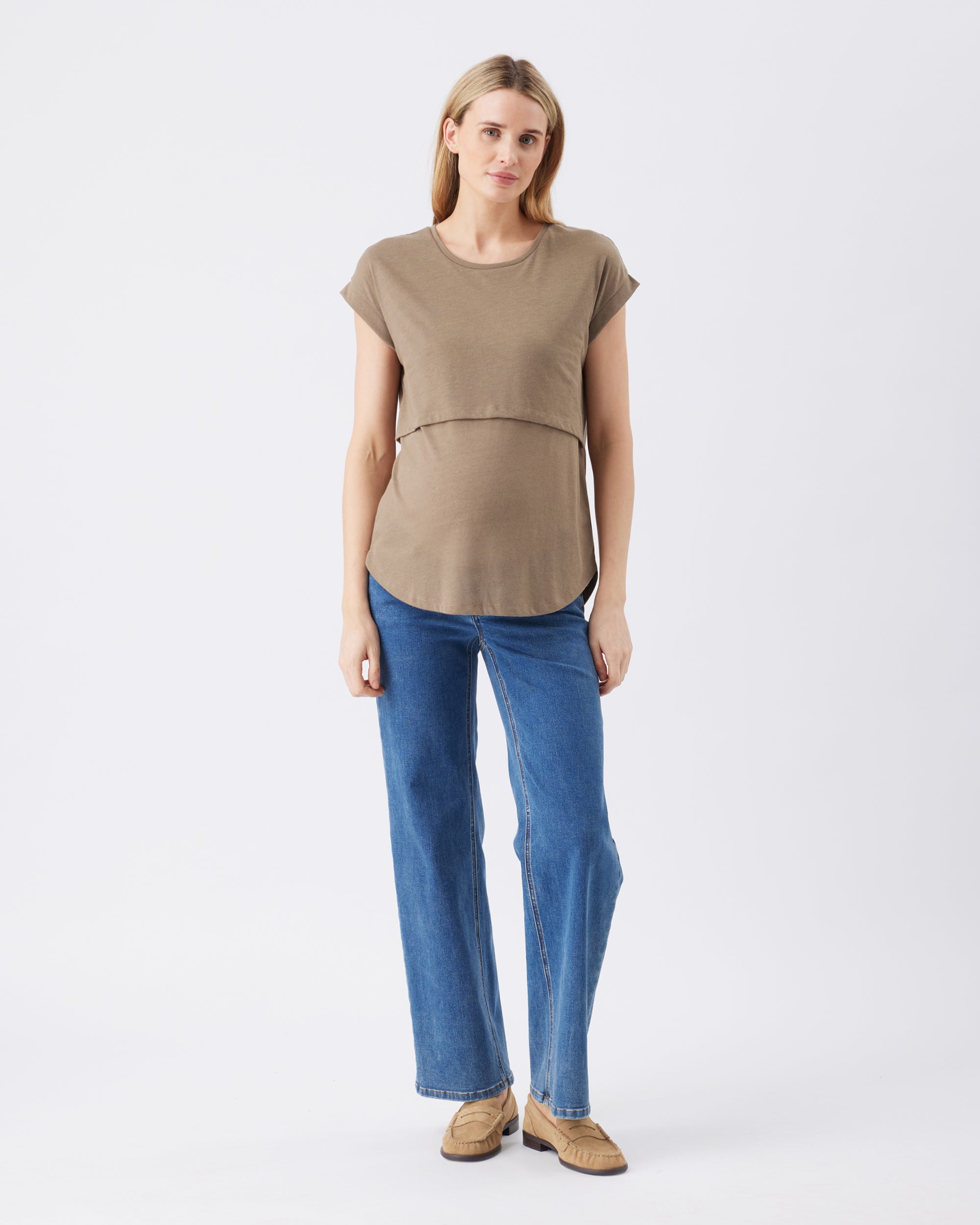 Ziggy Nursing Tee Olive