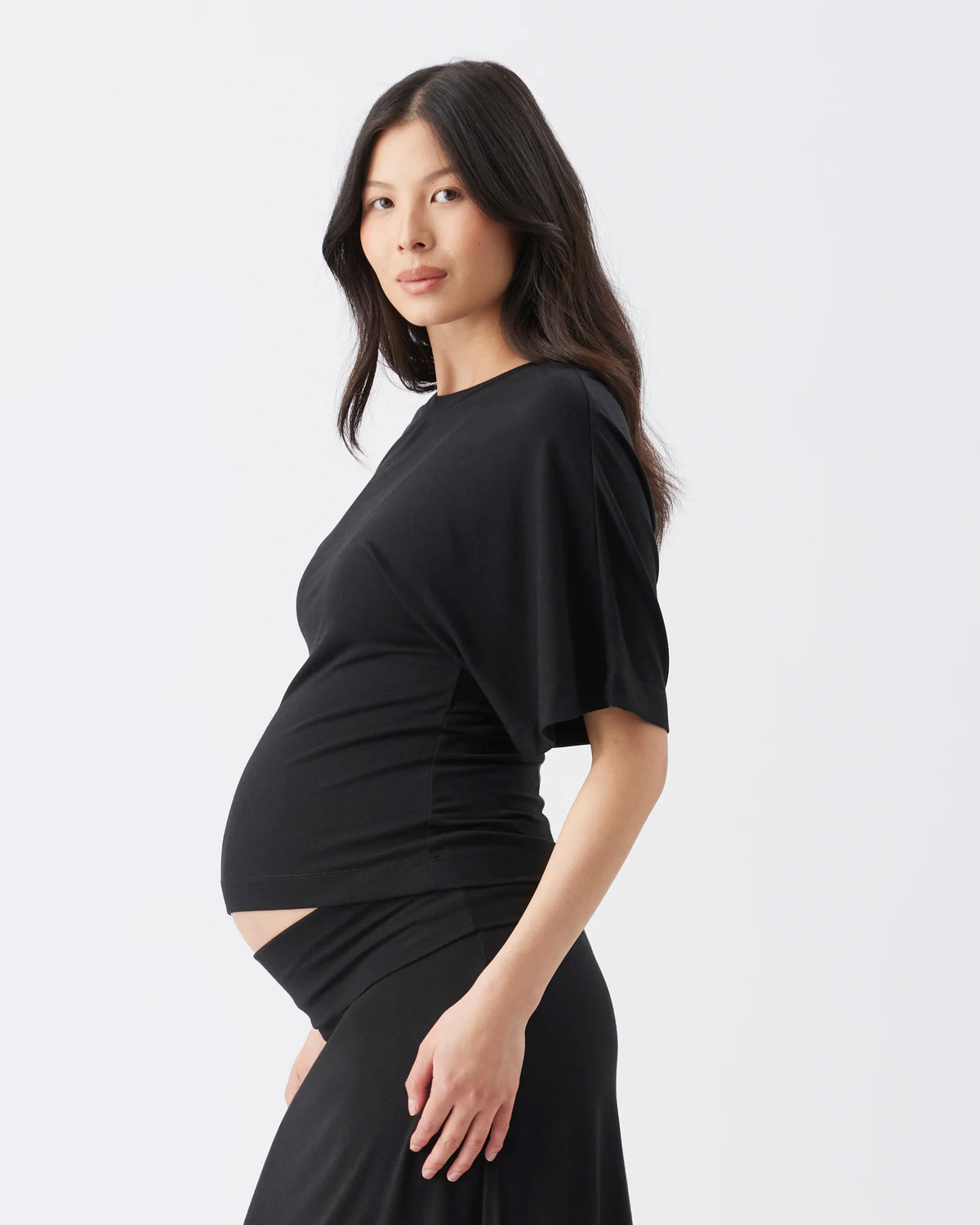 Evie Short Sleeve Top Black