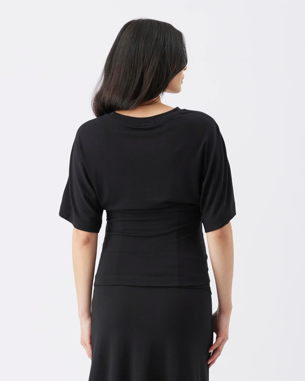 Evie Short Sleeve Top Black