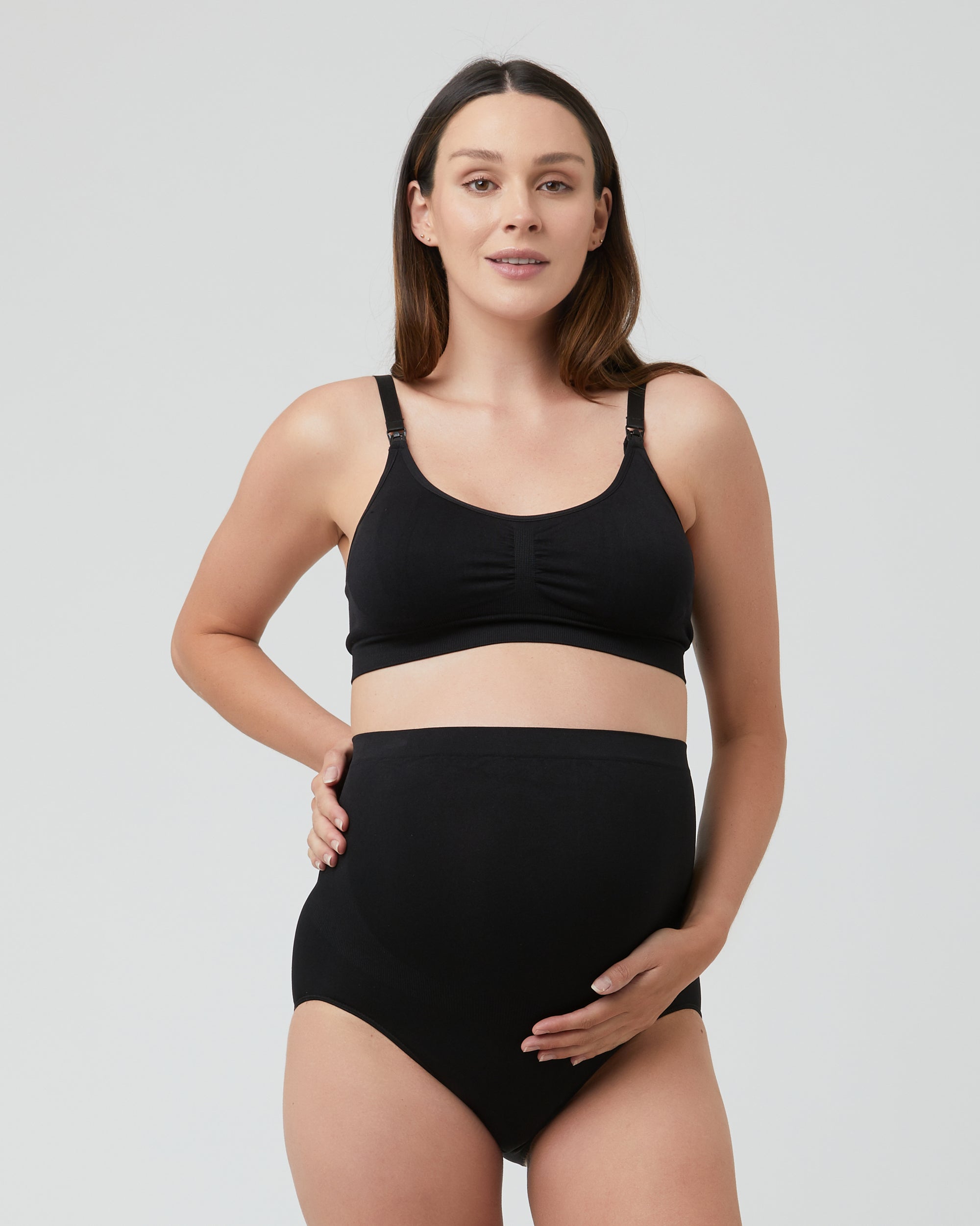 Seamless Nursing Bra Black