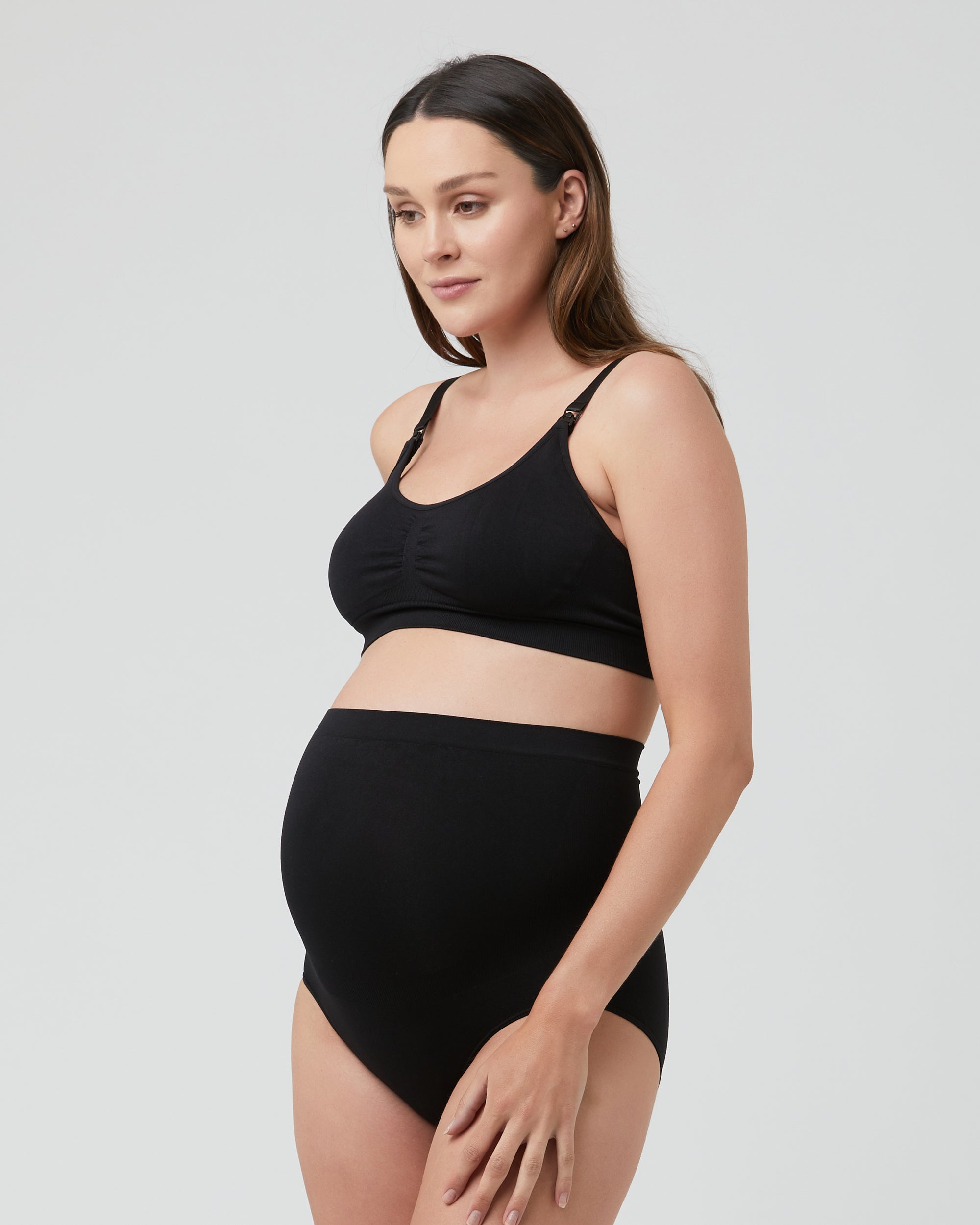 Seamless Nursing Bra Black