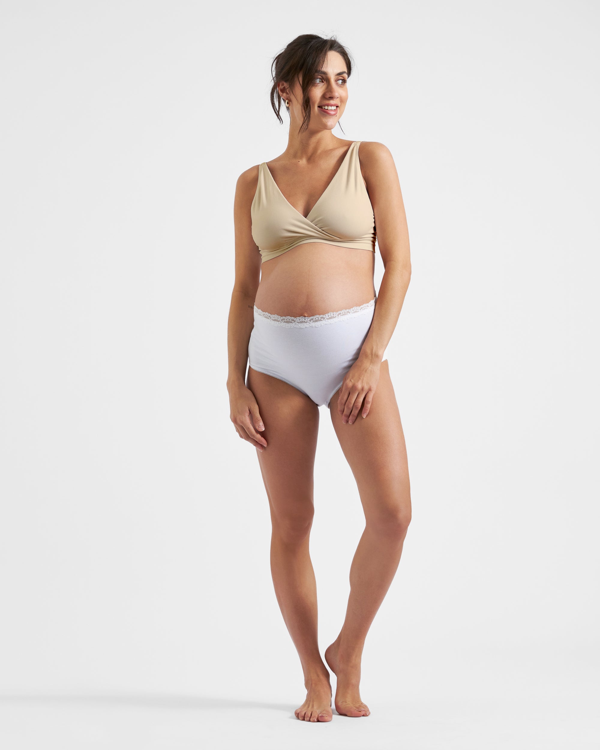 Seamless Nursing Bralette Natural