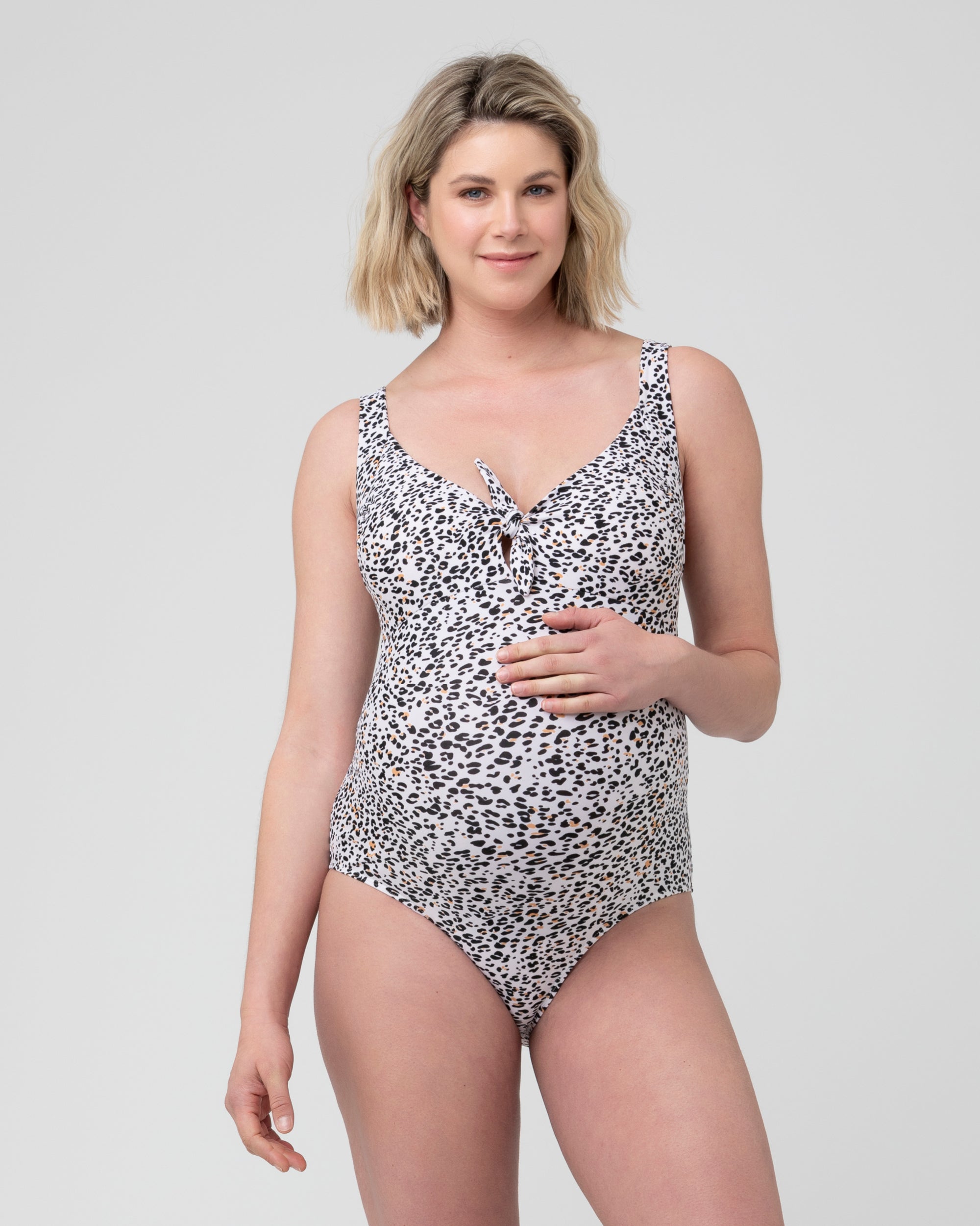 Pebbles Tie Front One Piece Multi