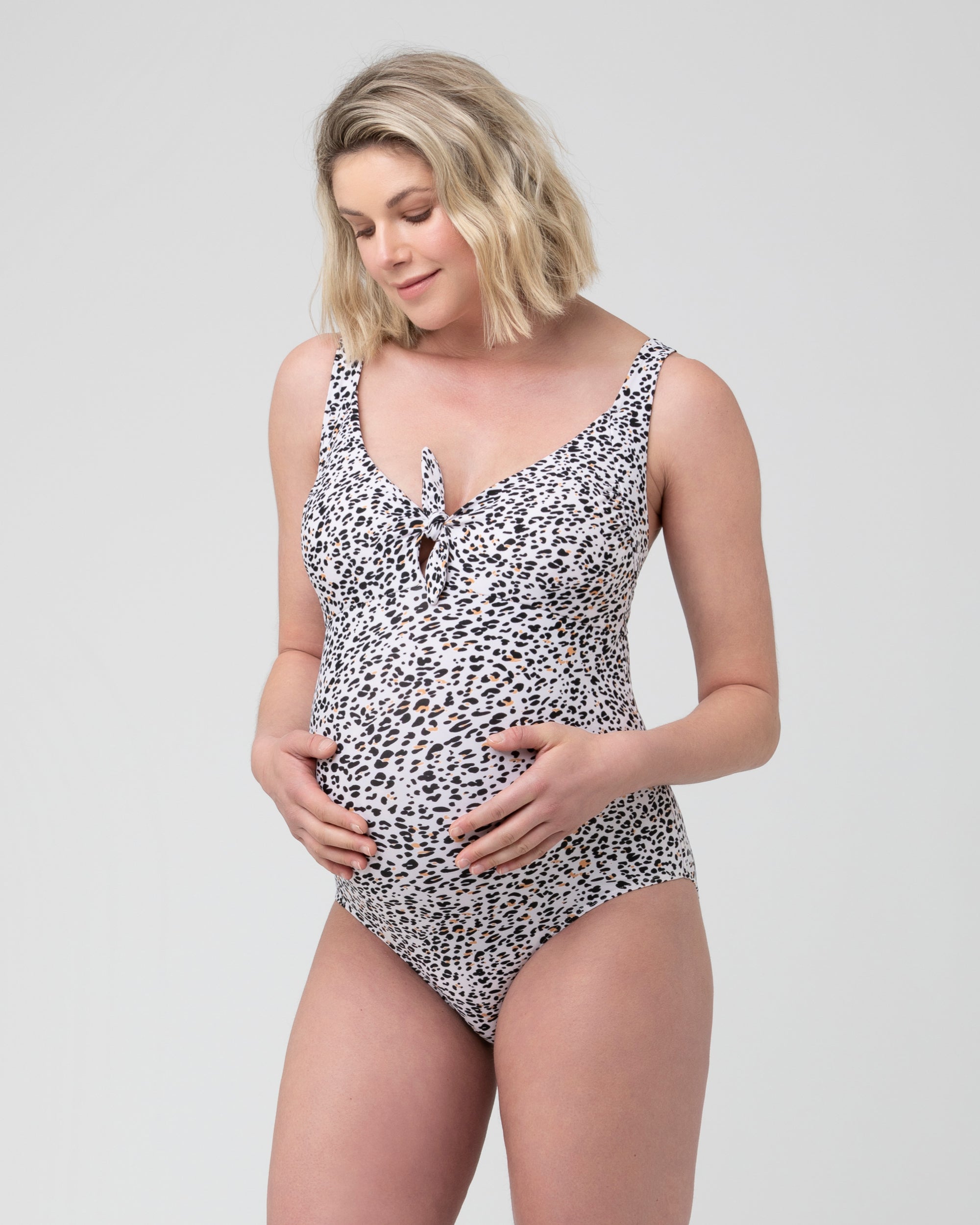Pebbles Tie Front One Piece Multi