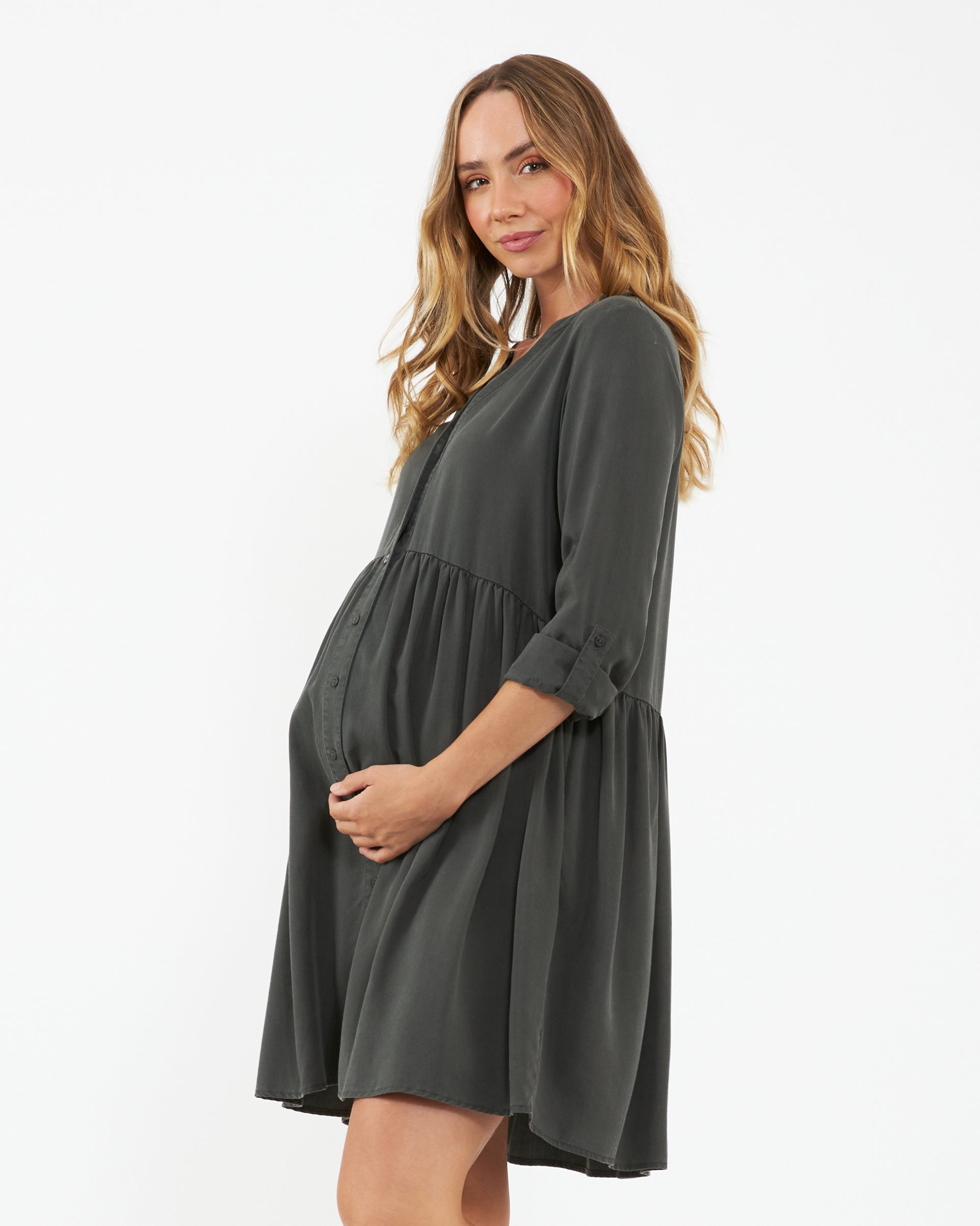 Demi Tencel Dress Olive