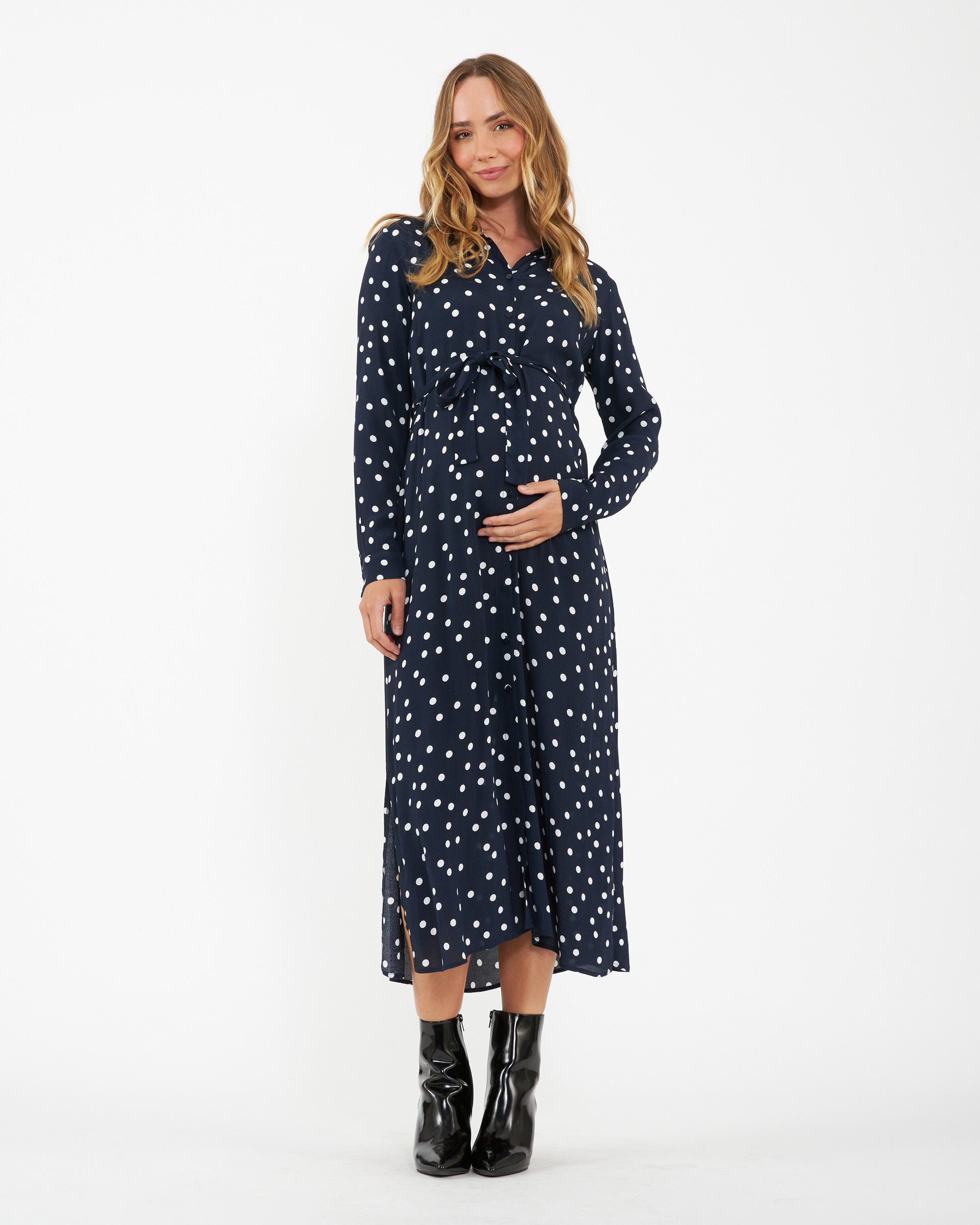 blue dress for baby girl Spot Shirt Dress