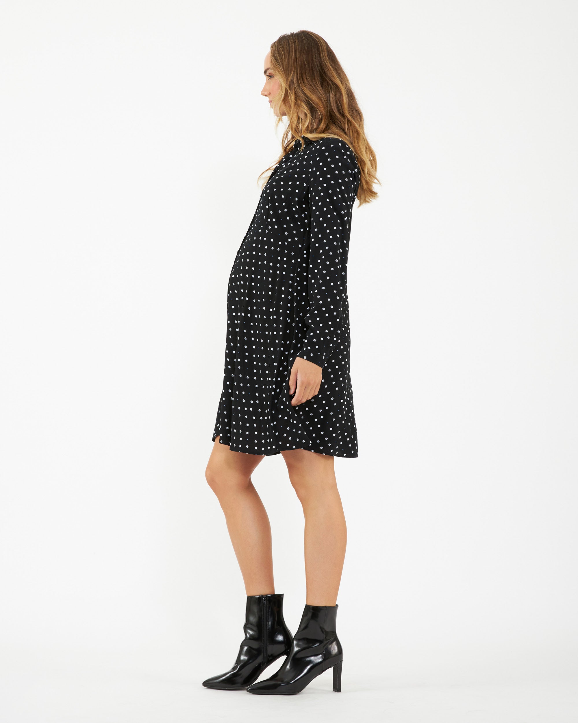 Fifi Shirt Dress Black