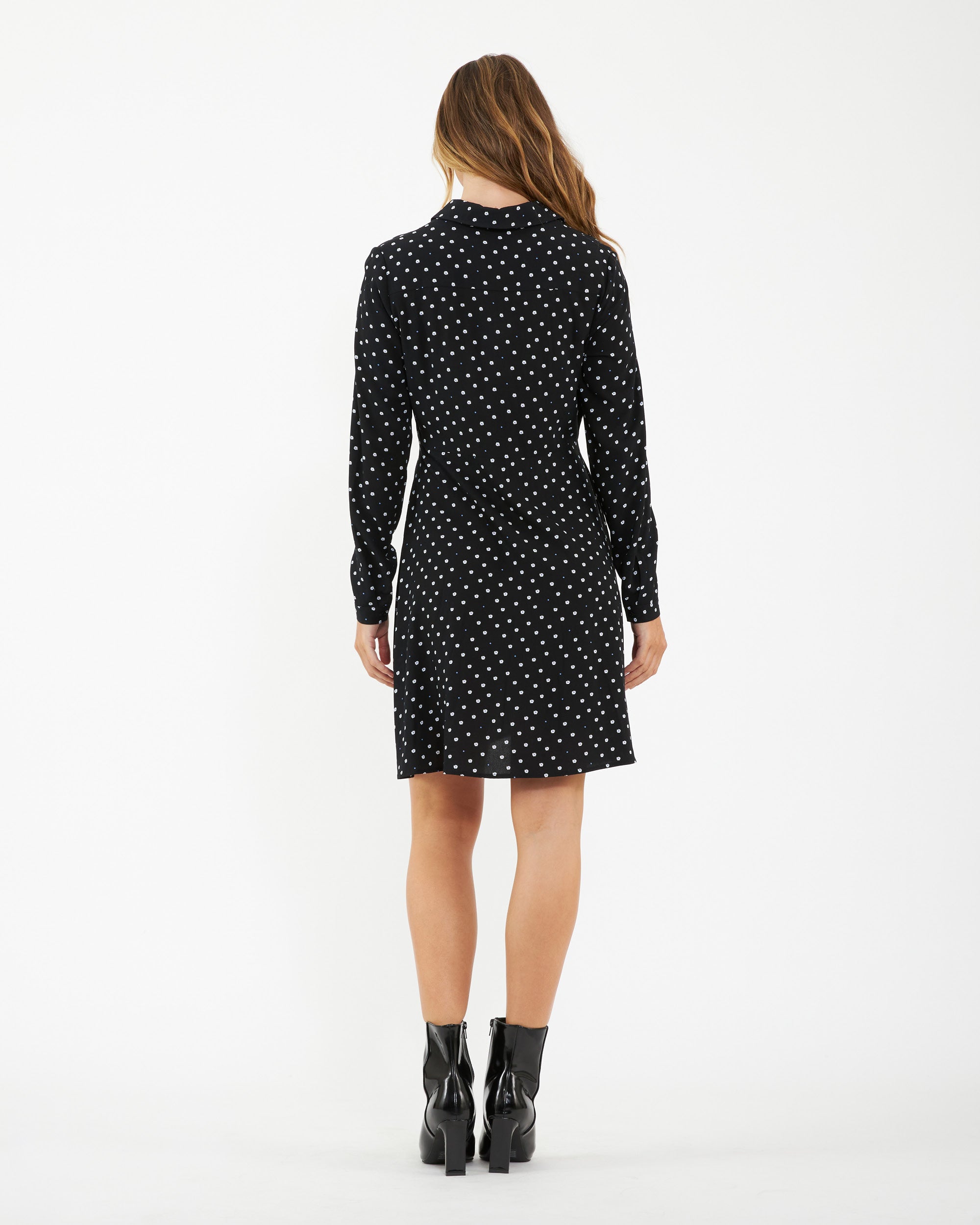 Fifi Shirt Dress Black