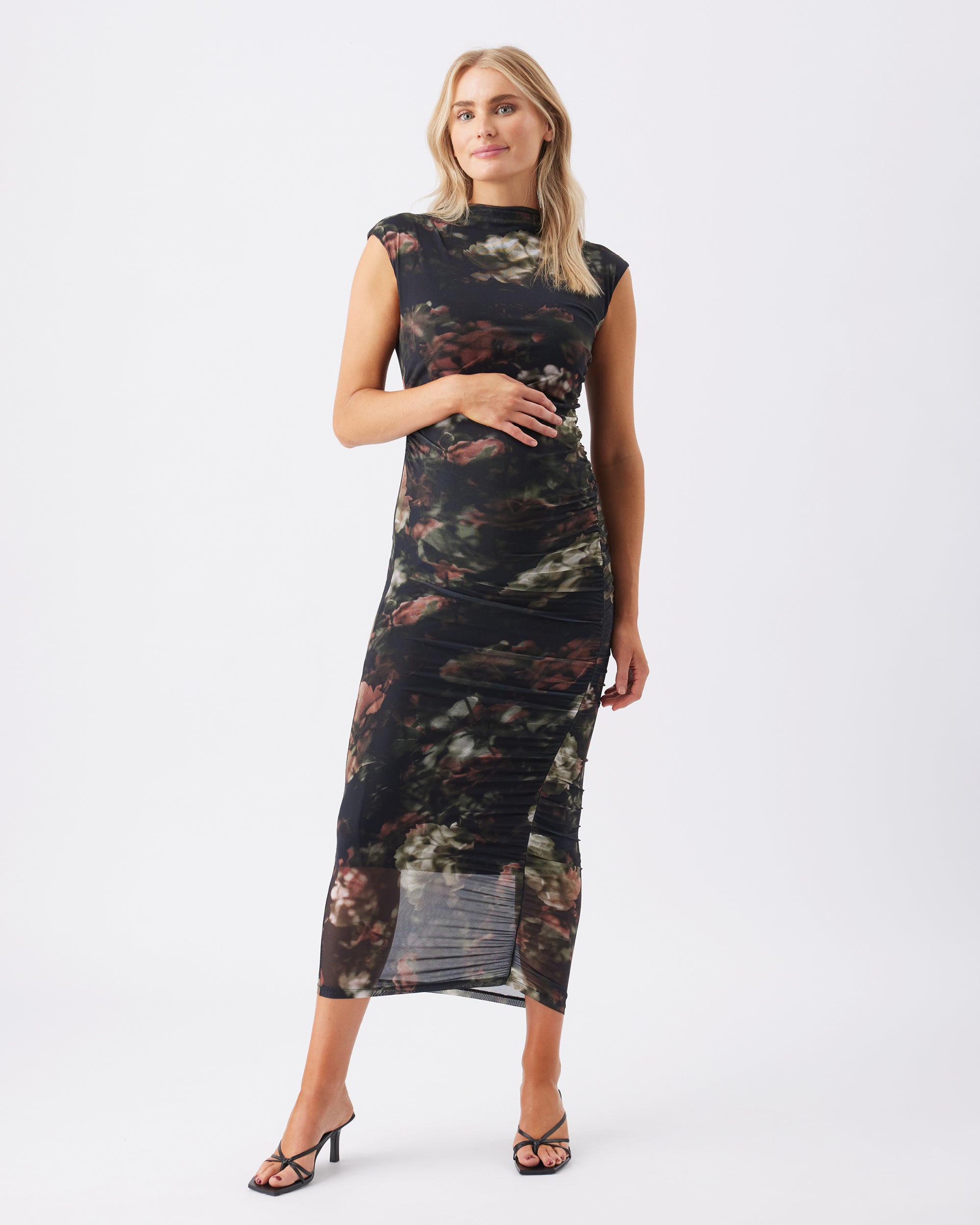 Vella Mesh Dress  Black