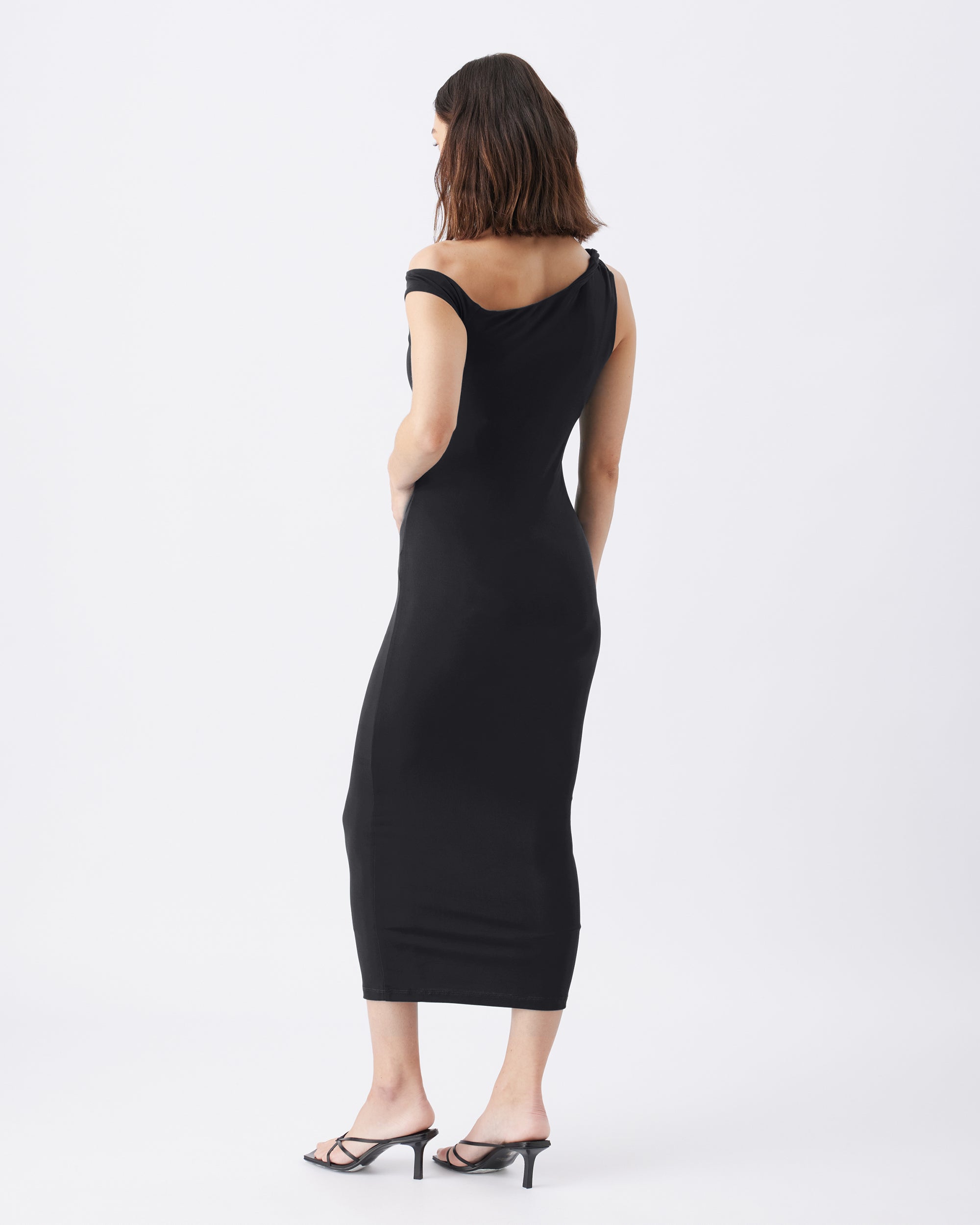 Cora Off-Shoulder Dress Black