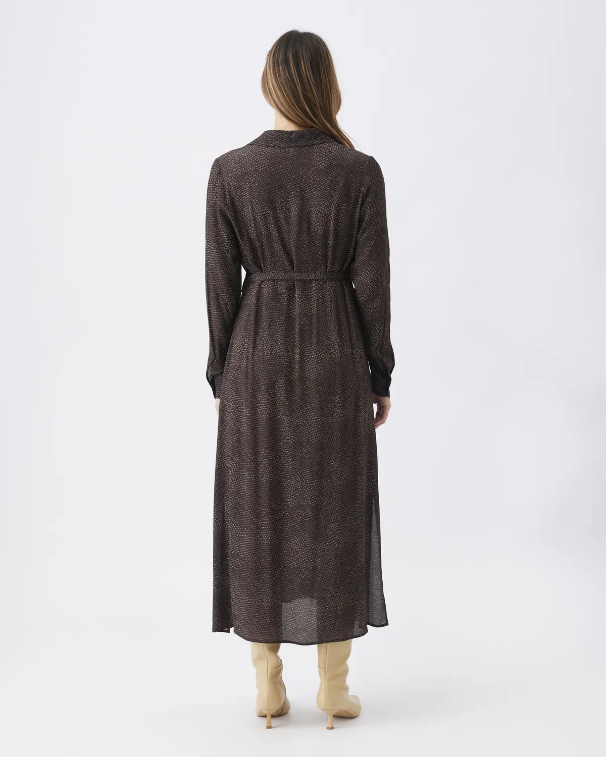 Helena Shirt Dress Chocolate