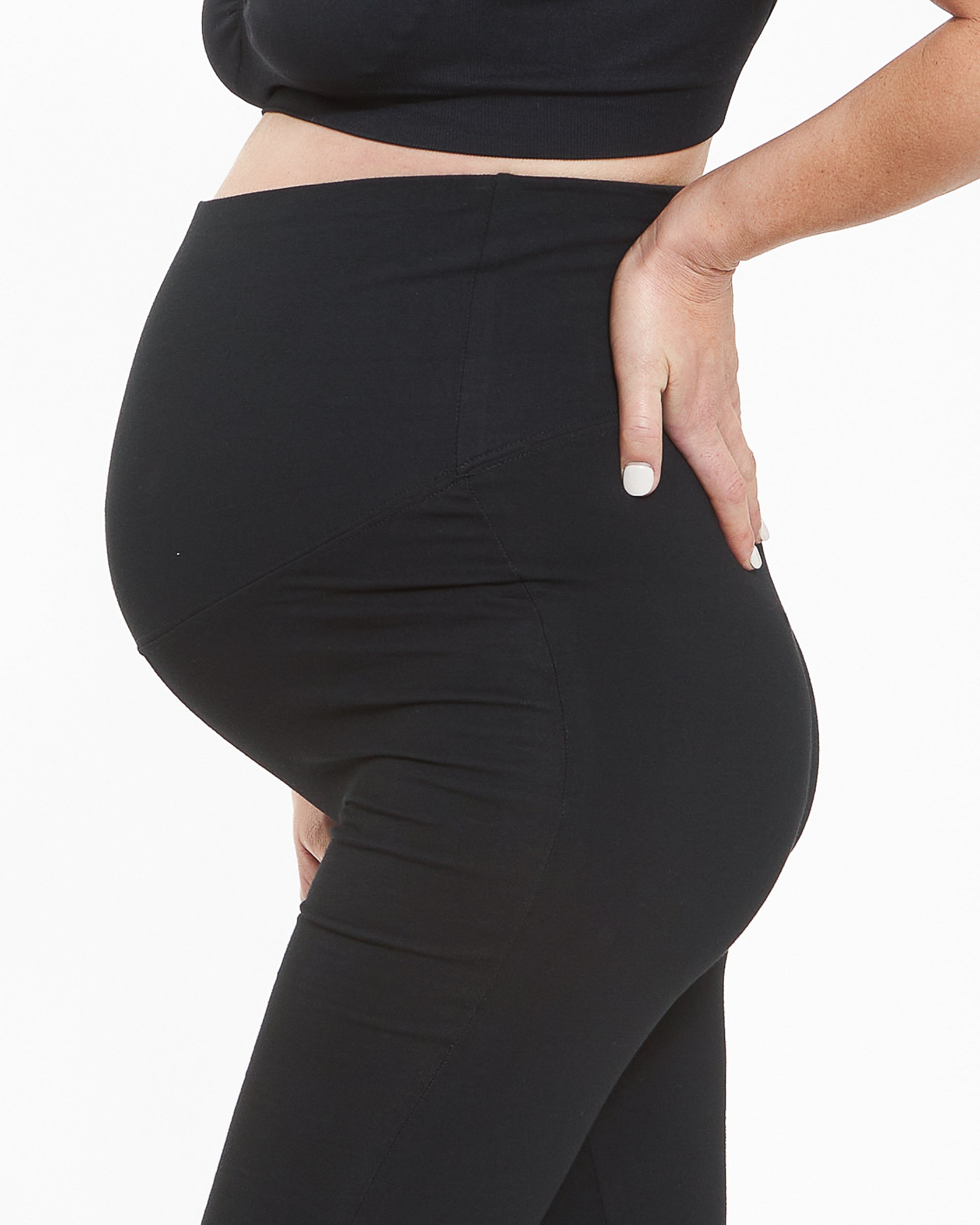 Organic Over Bump Legging Black