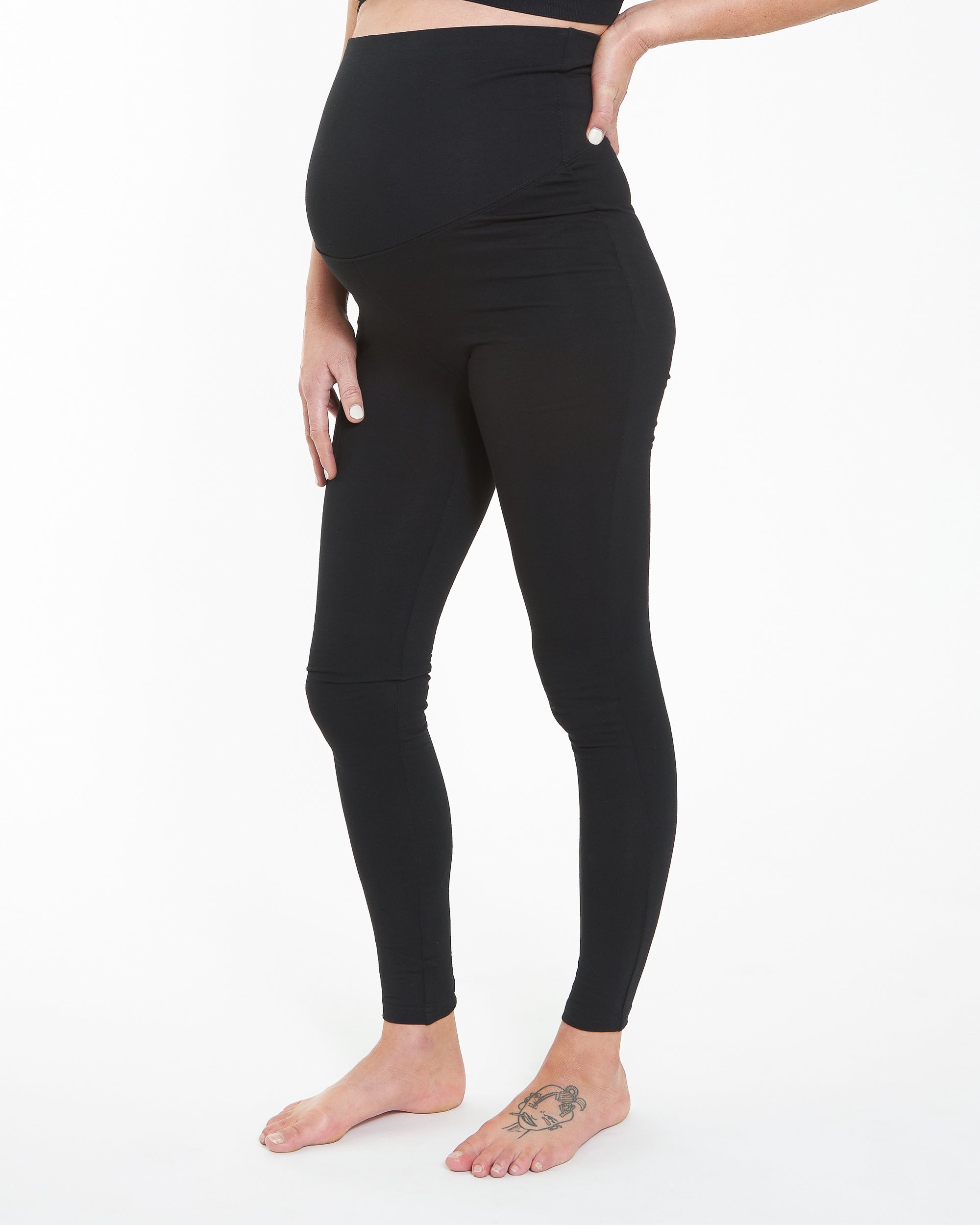 Organic Over Bump Legging Black