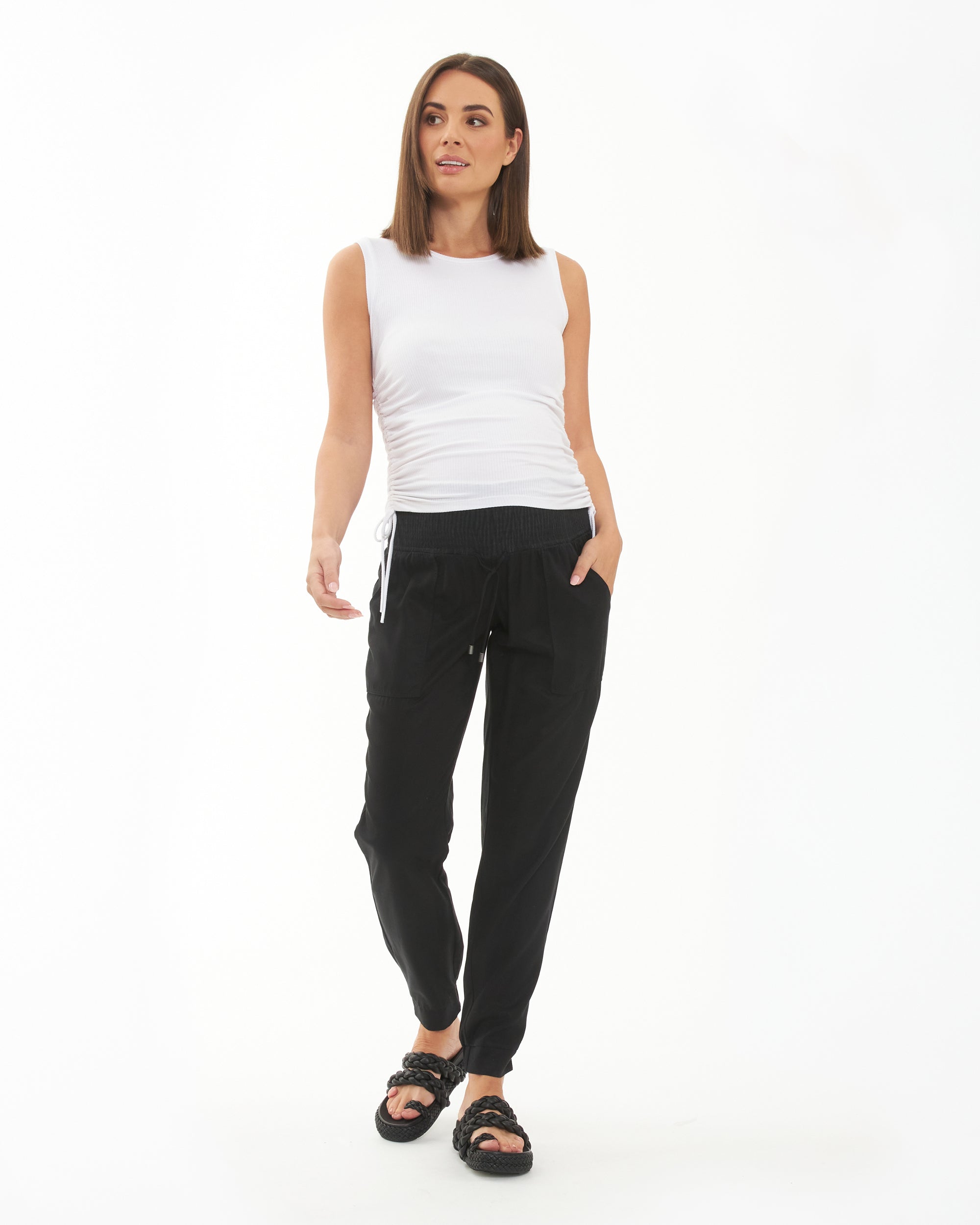 Tencel Off Duty Pant Black