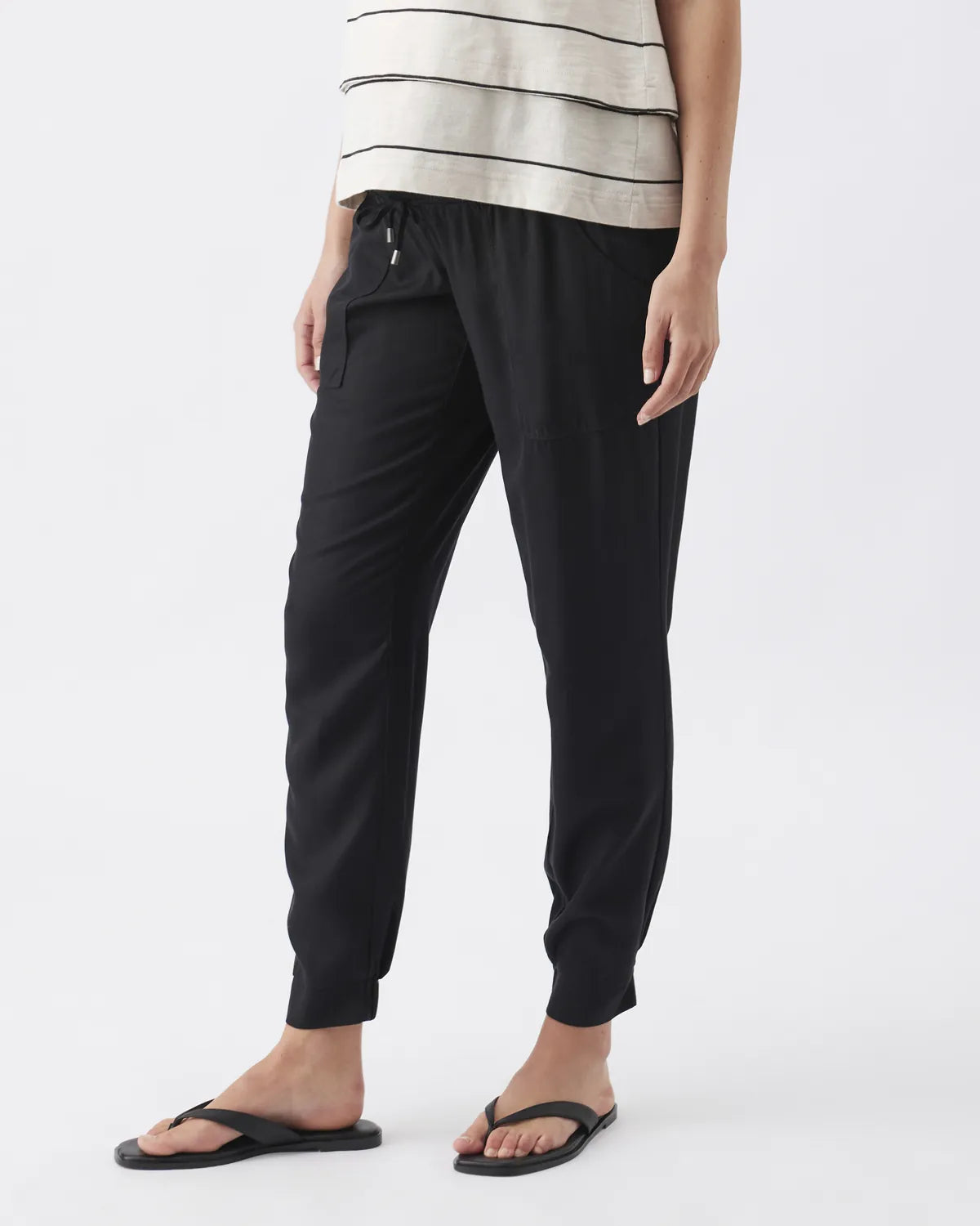 Tencel Off Duty Pant Black