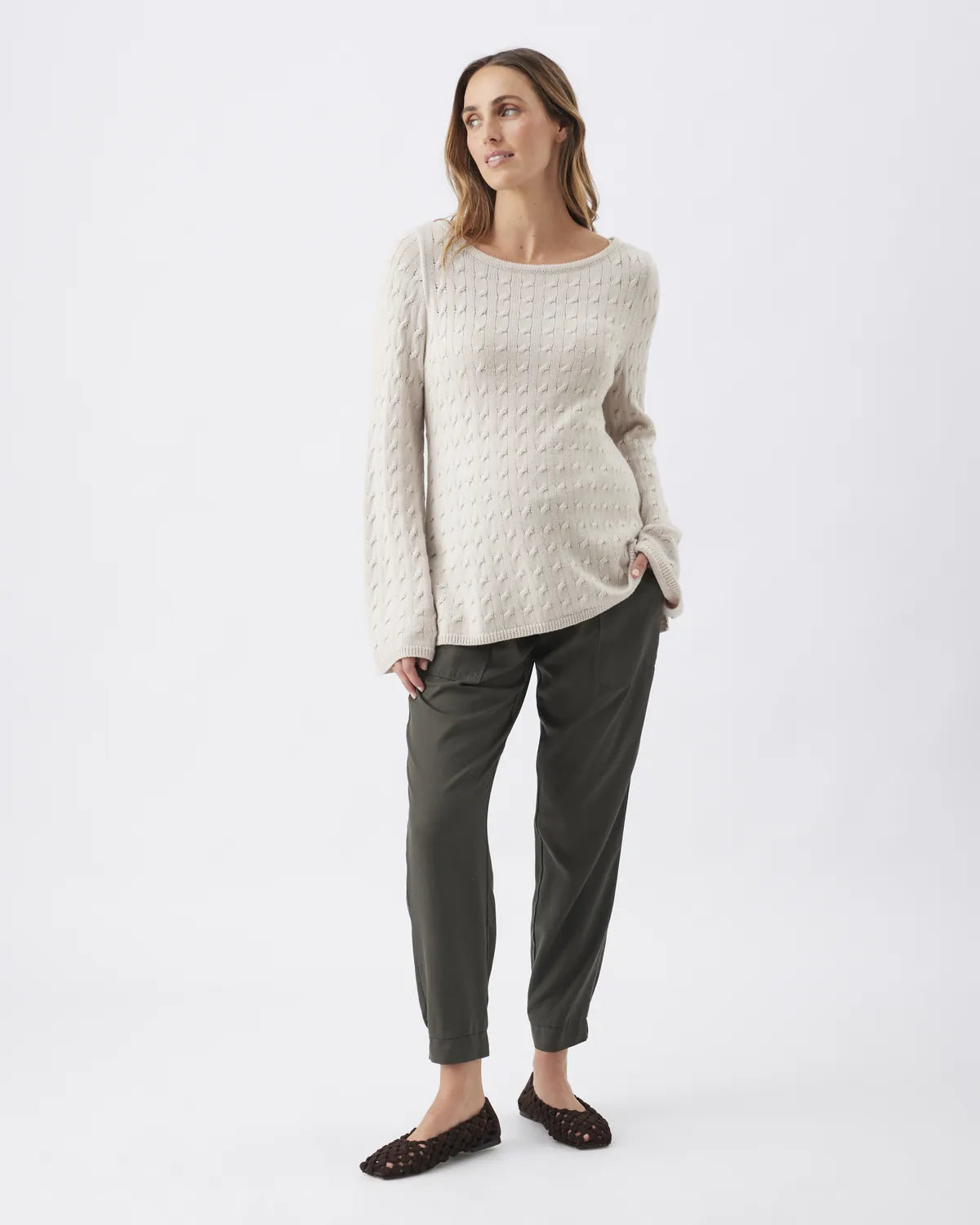 Tencel Off Duty Pant Olive
