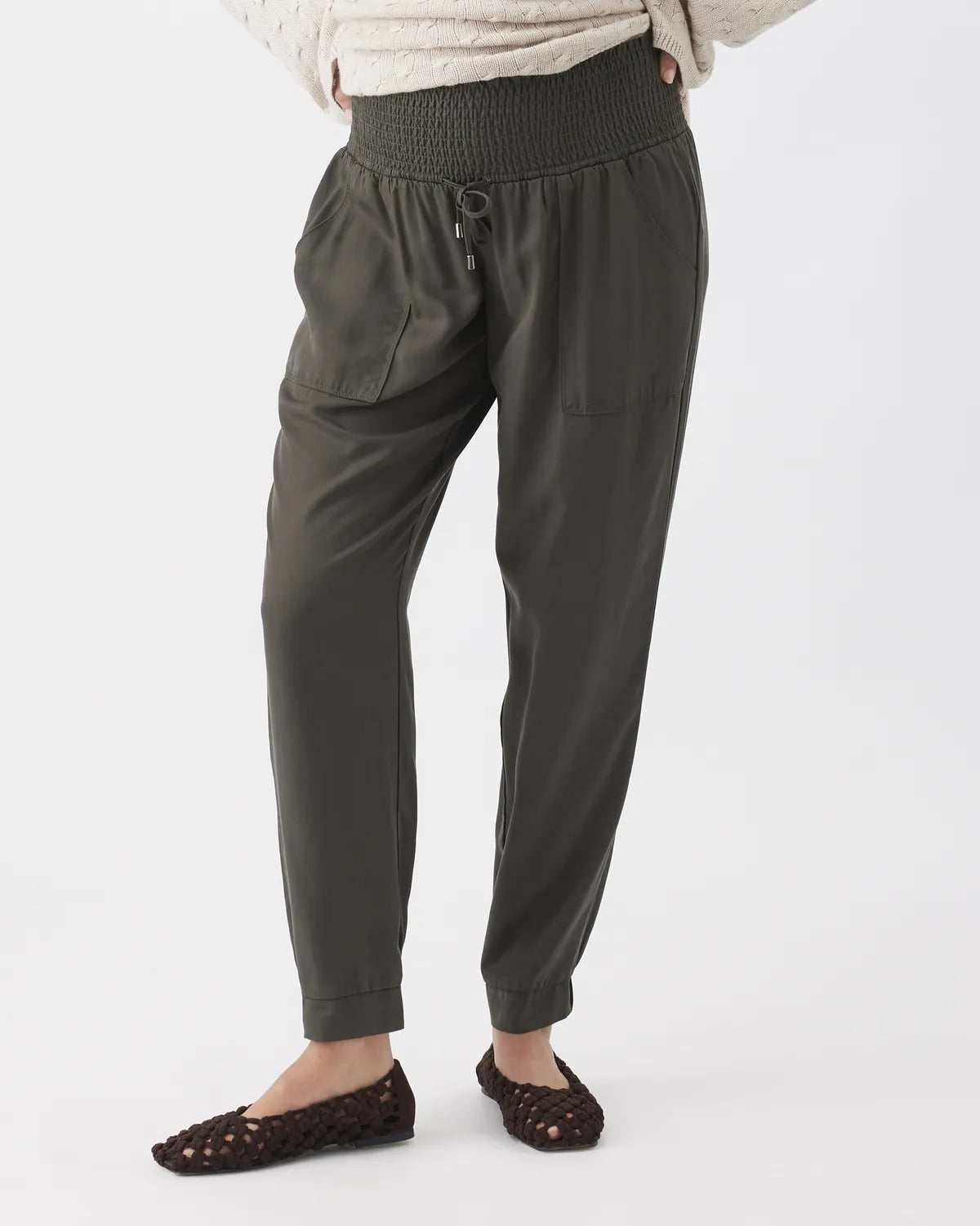 Tencel Off Duty Pant Olive
