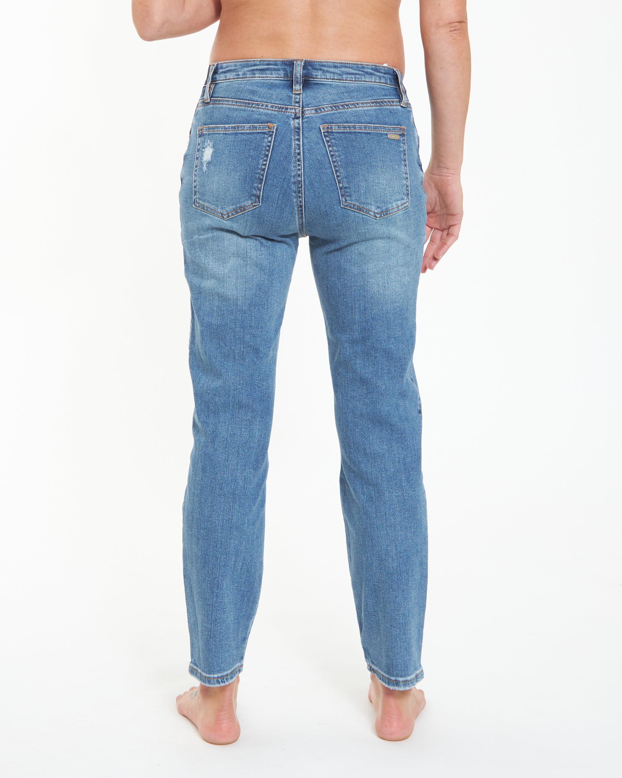 Dylan Distressed Jean  Blue