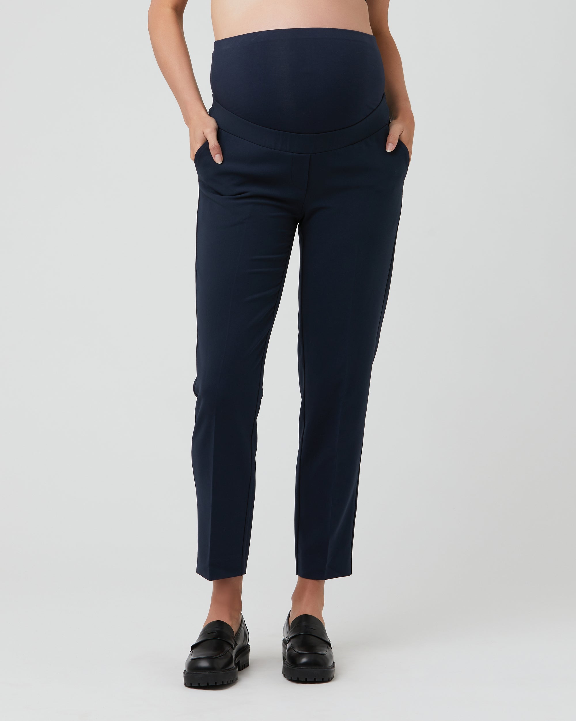 Alexa Classic Crop Pant  Navy