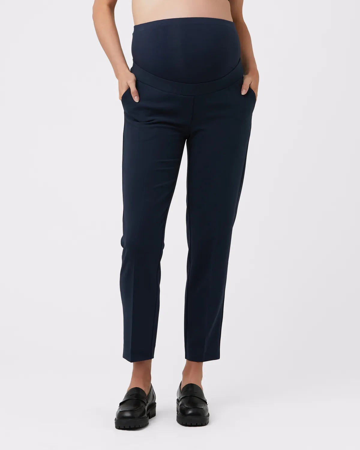 Alexa Classic Crop Pant Navy