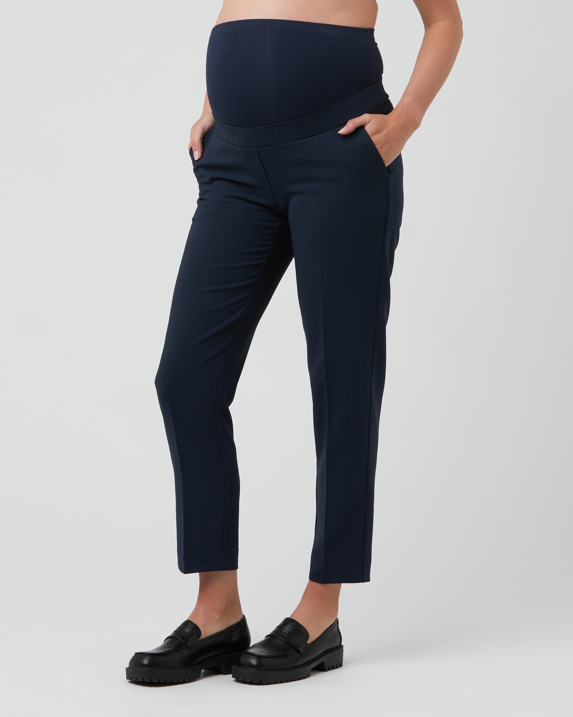 Alexa Classic Crop Pant Navy