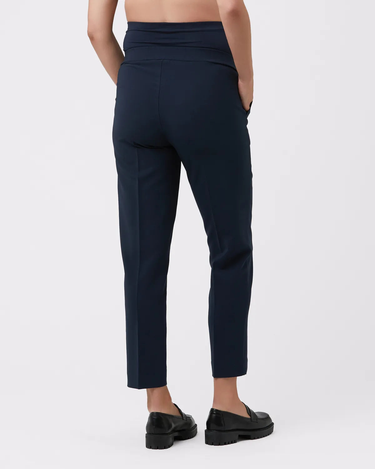 Alexa Classic Crop Pant Navy